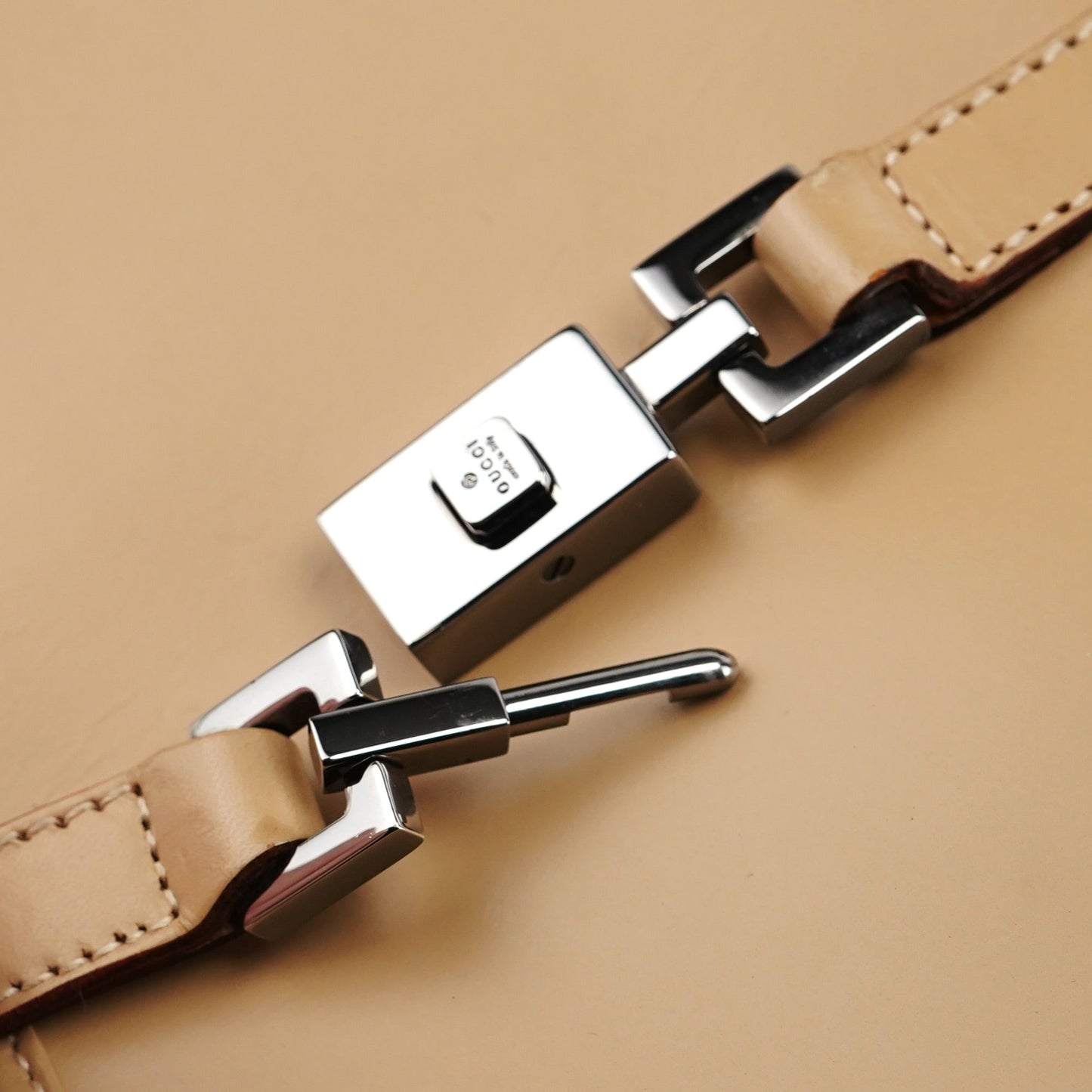 002 1068 Beige Calfskin Jackie Bag