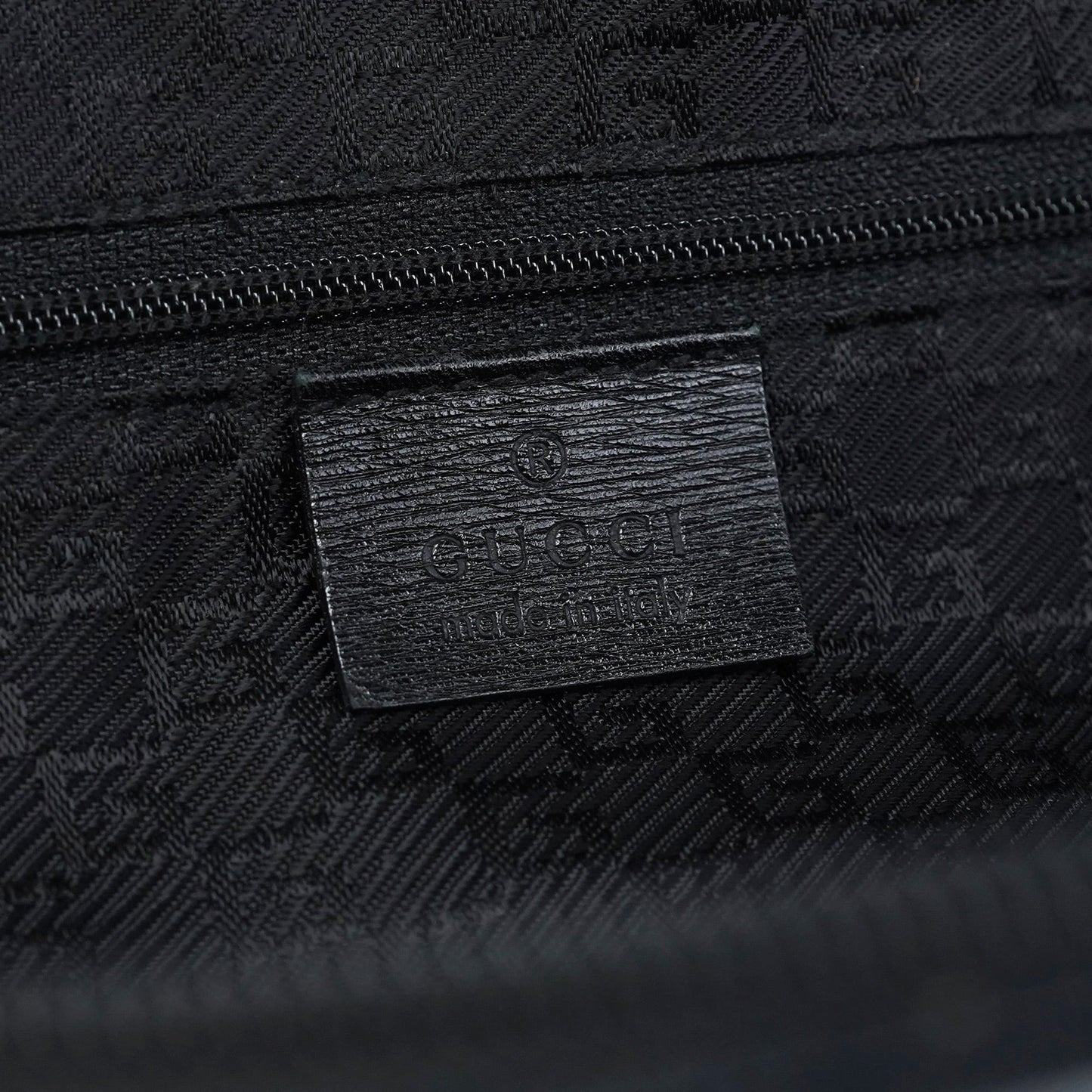 002 1071 Black Leather Jackie Tote Bag