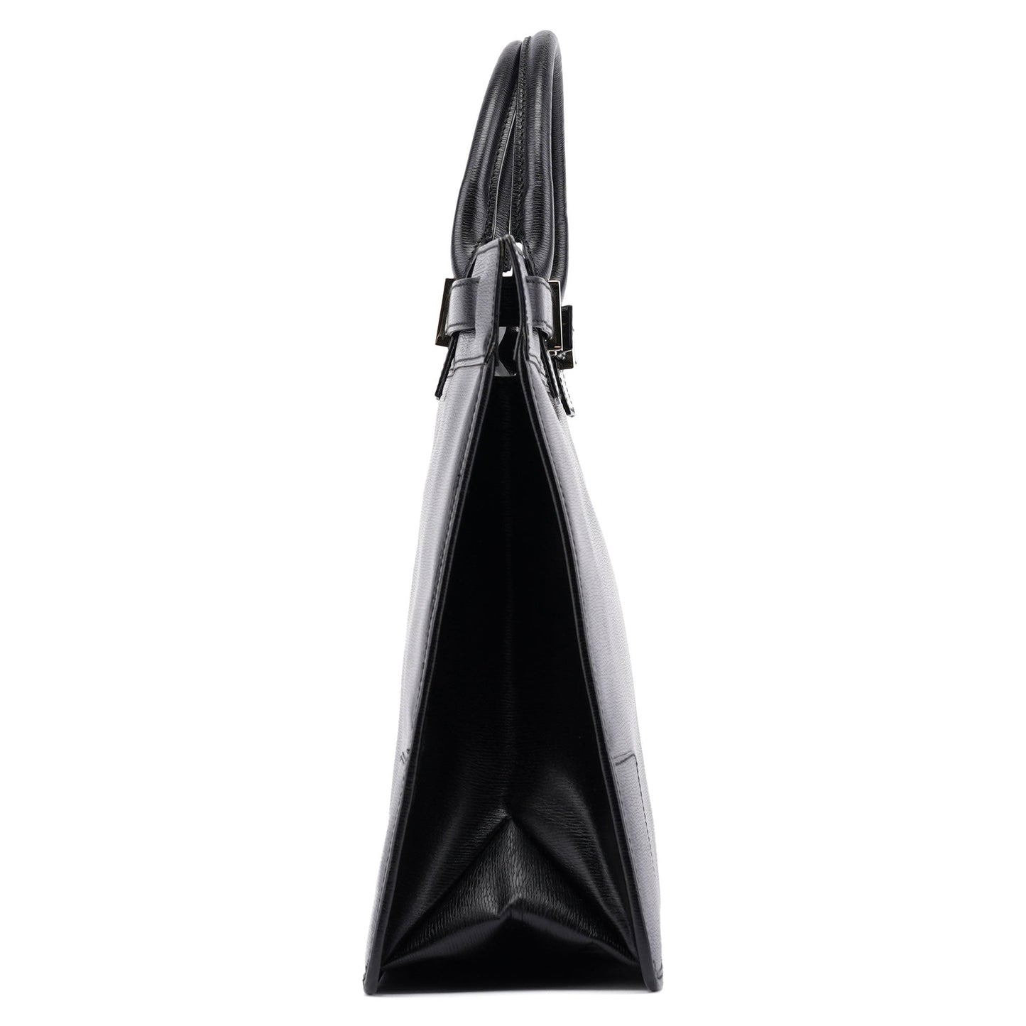 002 1090 Black Leather Tote Bag