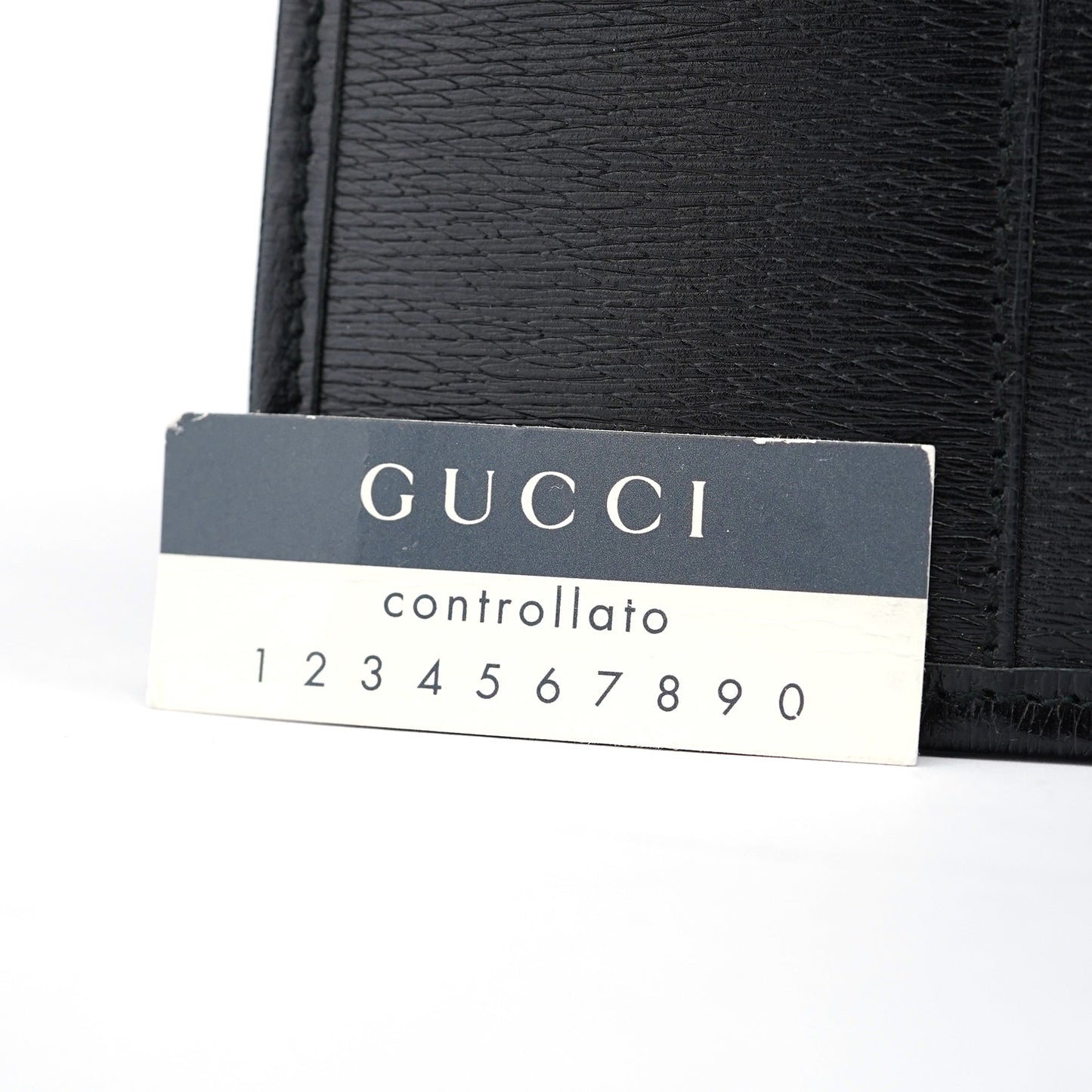 002 1090 Black Leather Tote Bag