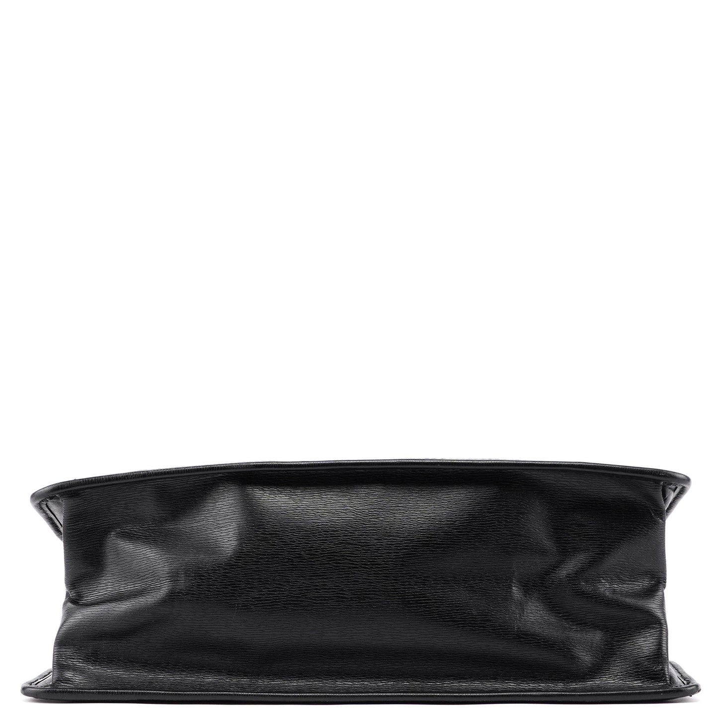 002 1091 Black Leather Tote Bag