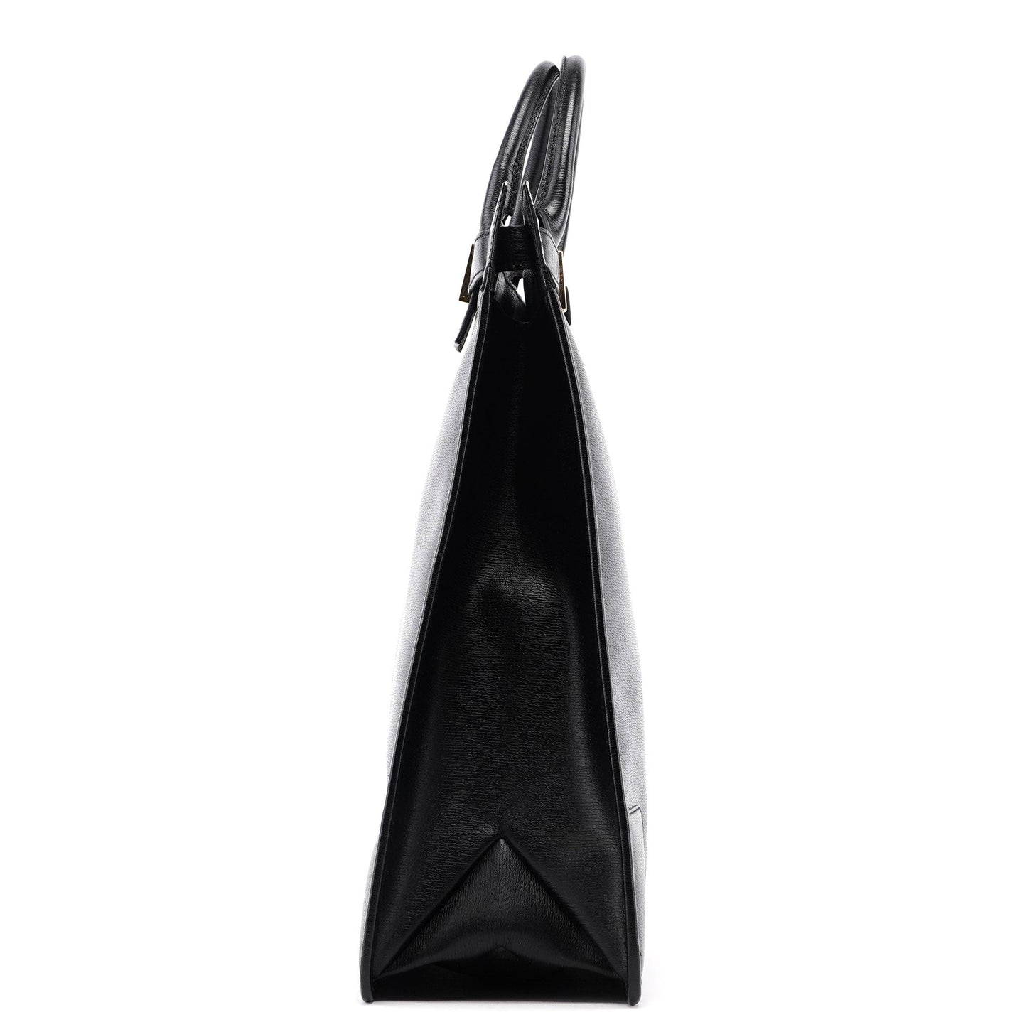 002 1091 Black Leather Tote Bag