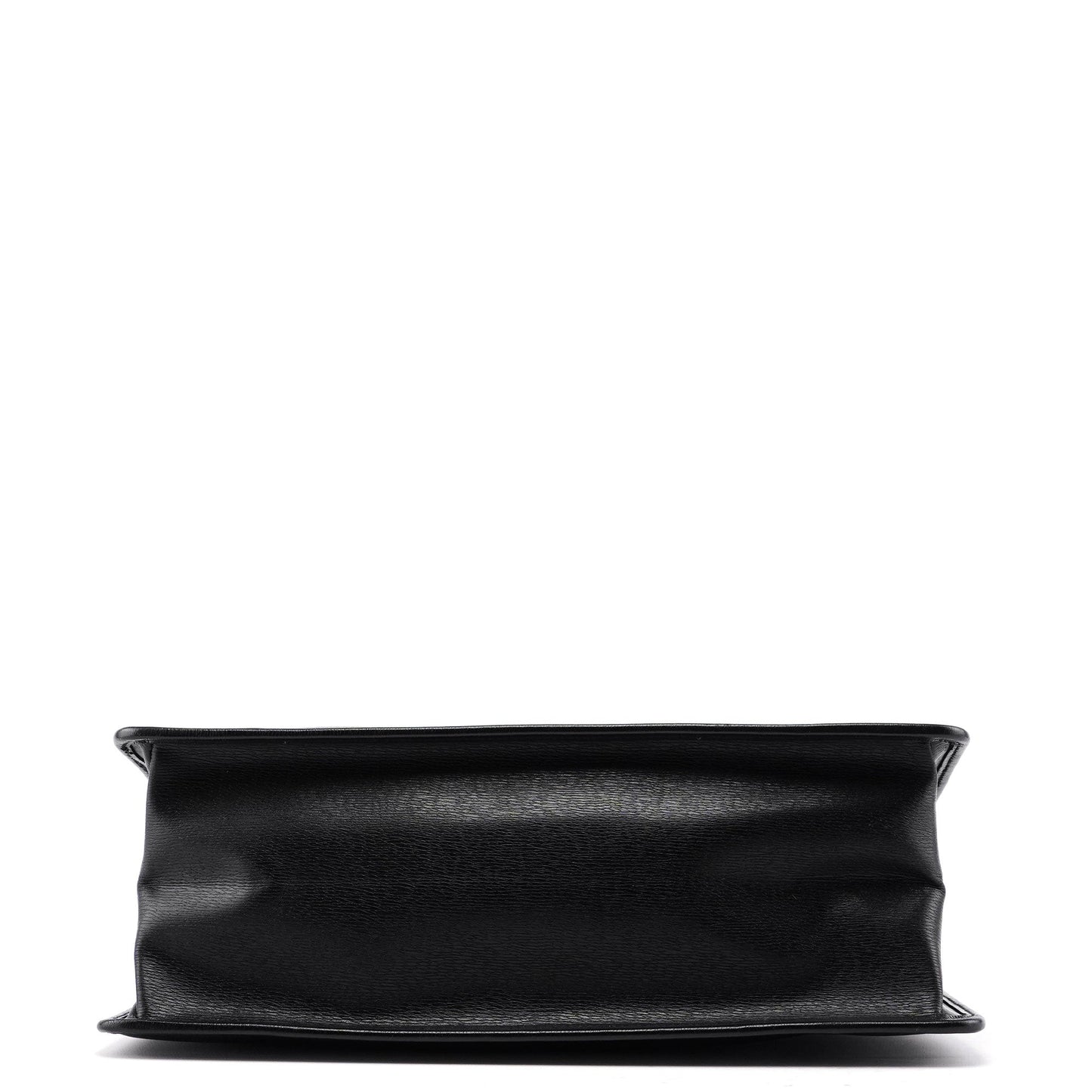 002 1091 Black Leather Tote Bag