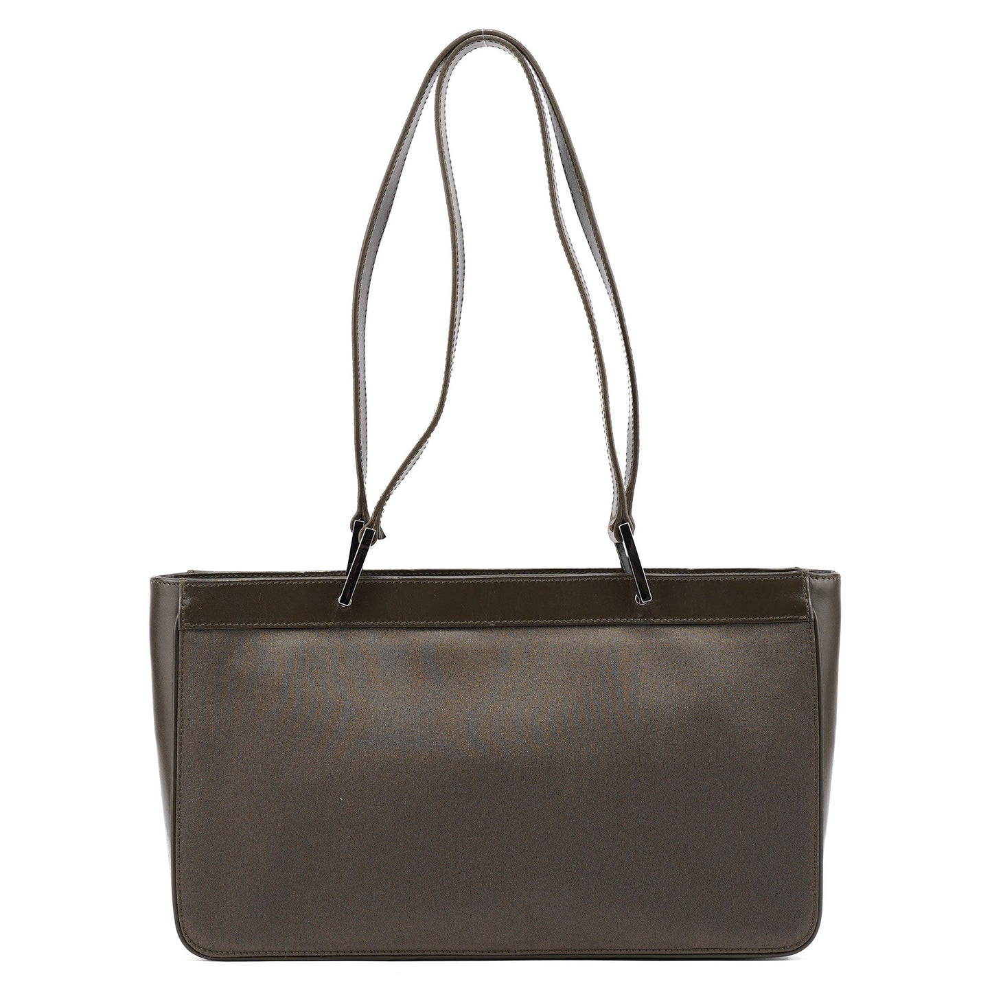 002 1132 Olive Satin Jackie Tote Bag