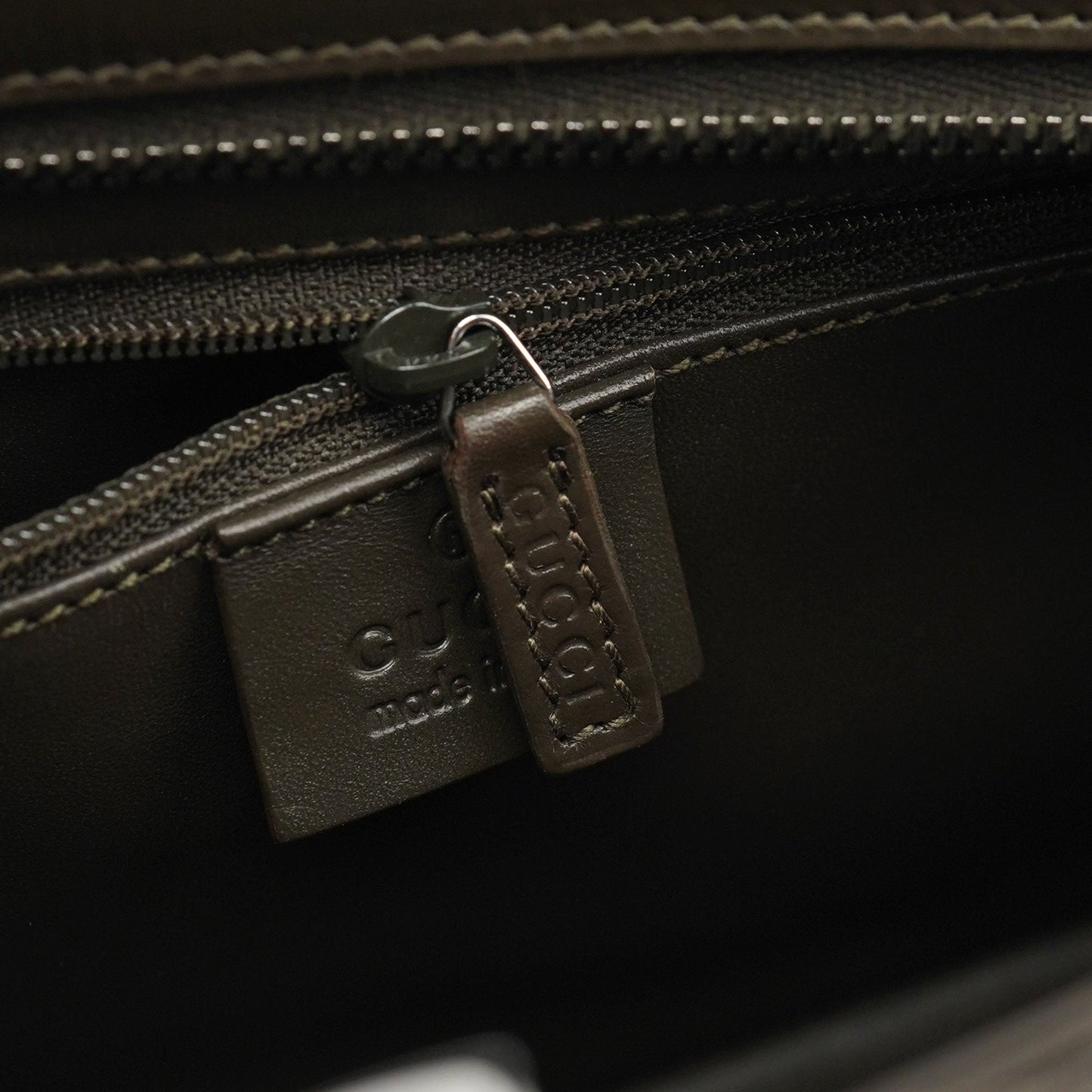 002 1132 Olive Satin Jackie Tote Bag