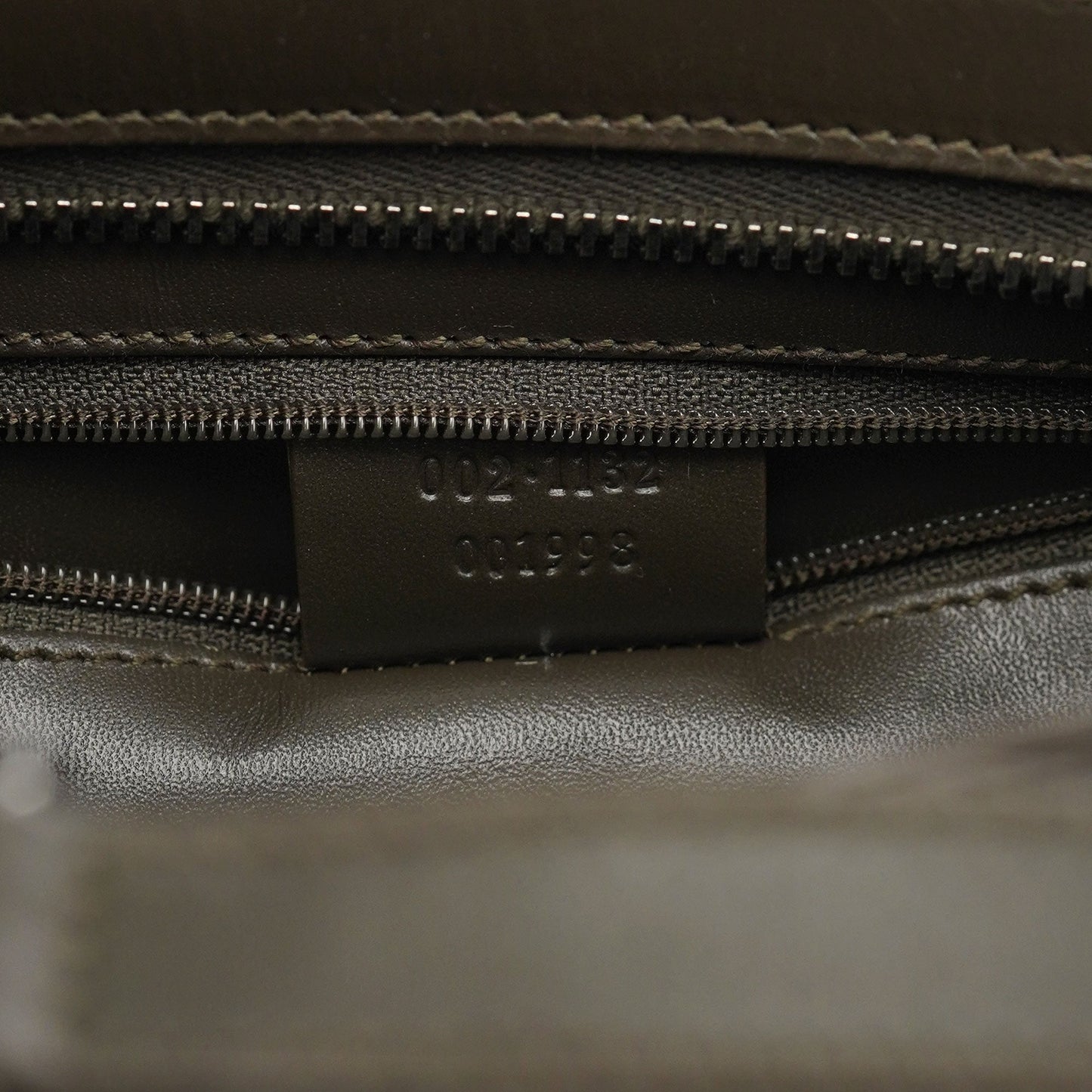 002 1132 Olive Satin Jackie Tote Bag