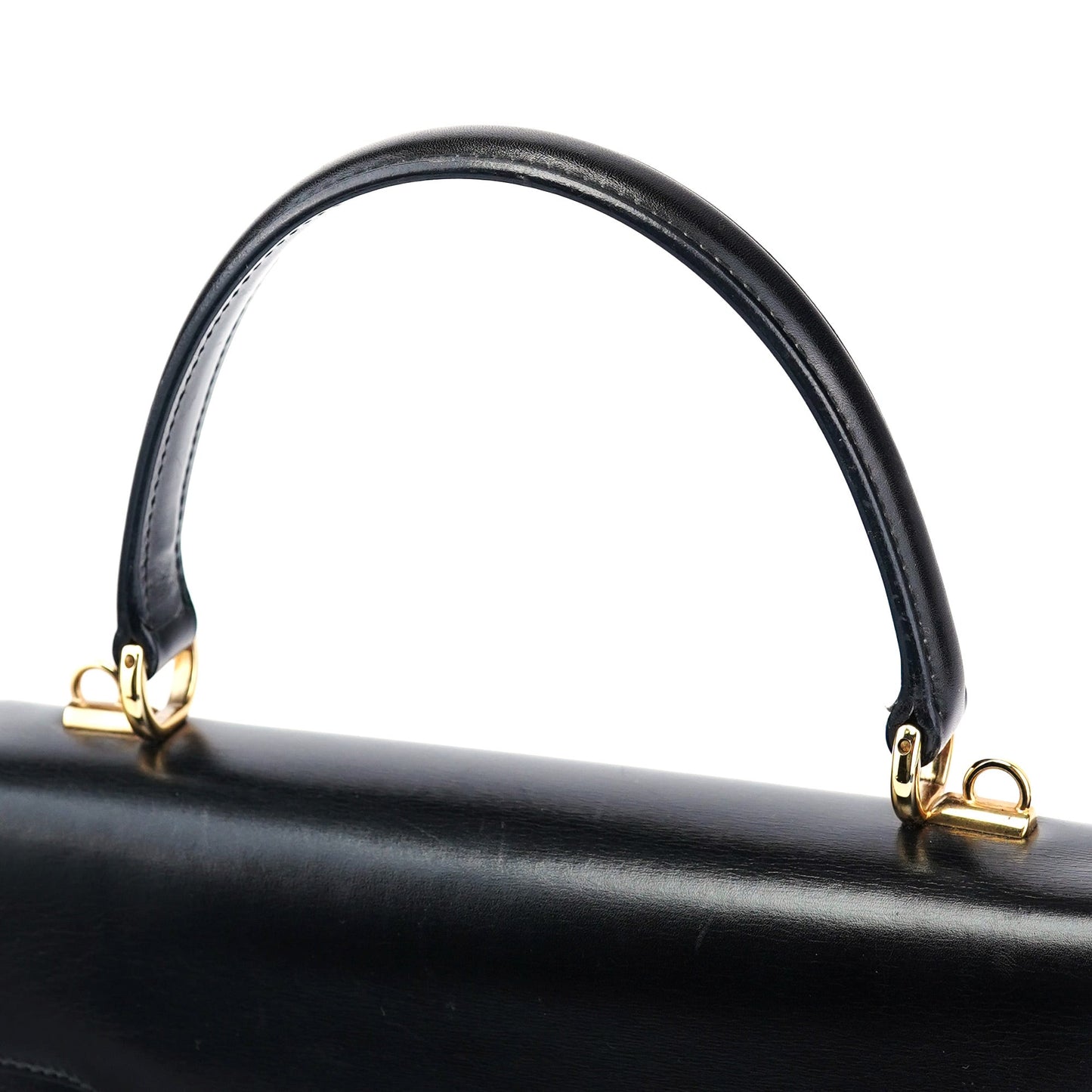 002 2026 Black Leather Lady Lock Bag
