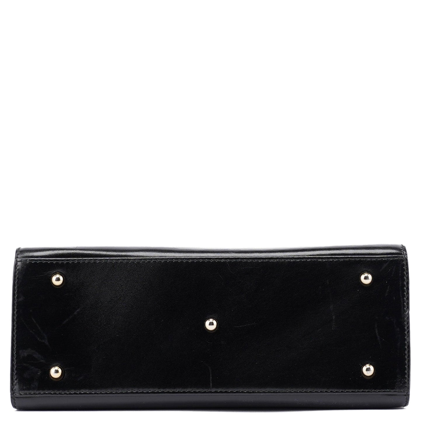002 2026 Black Leather Lady Lock Bag