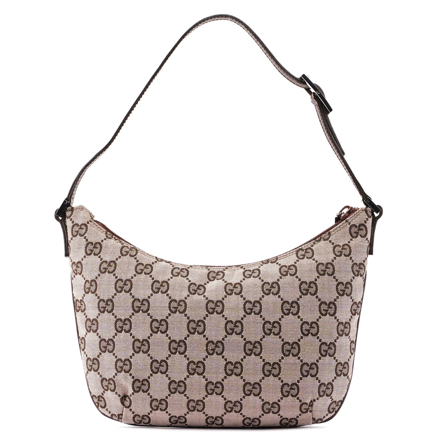 005 0813 Beige Brown GG Shoulder Bag