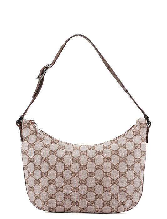 005 0813 Beige GG Shoulder Bag
