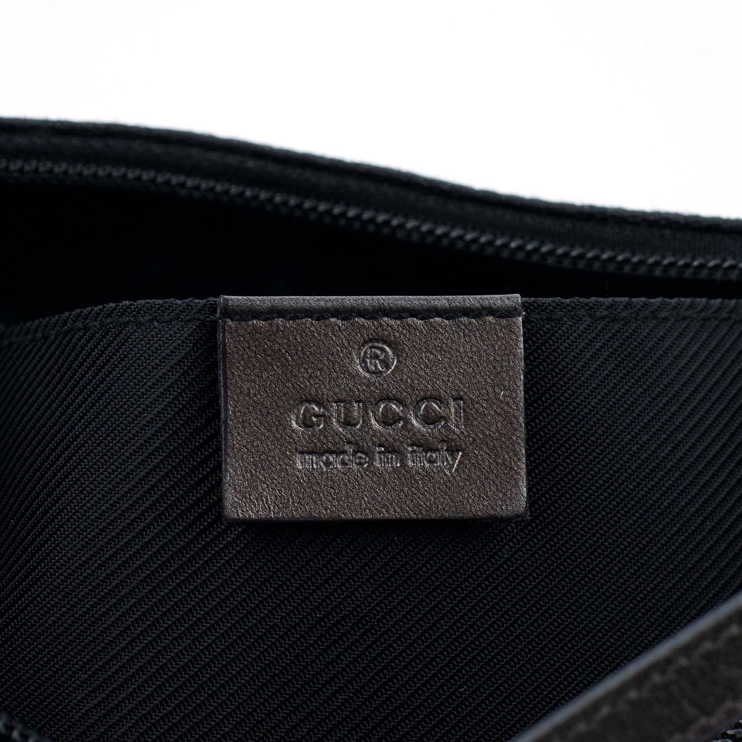 005 0813 Black GG Shoulder Bag