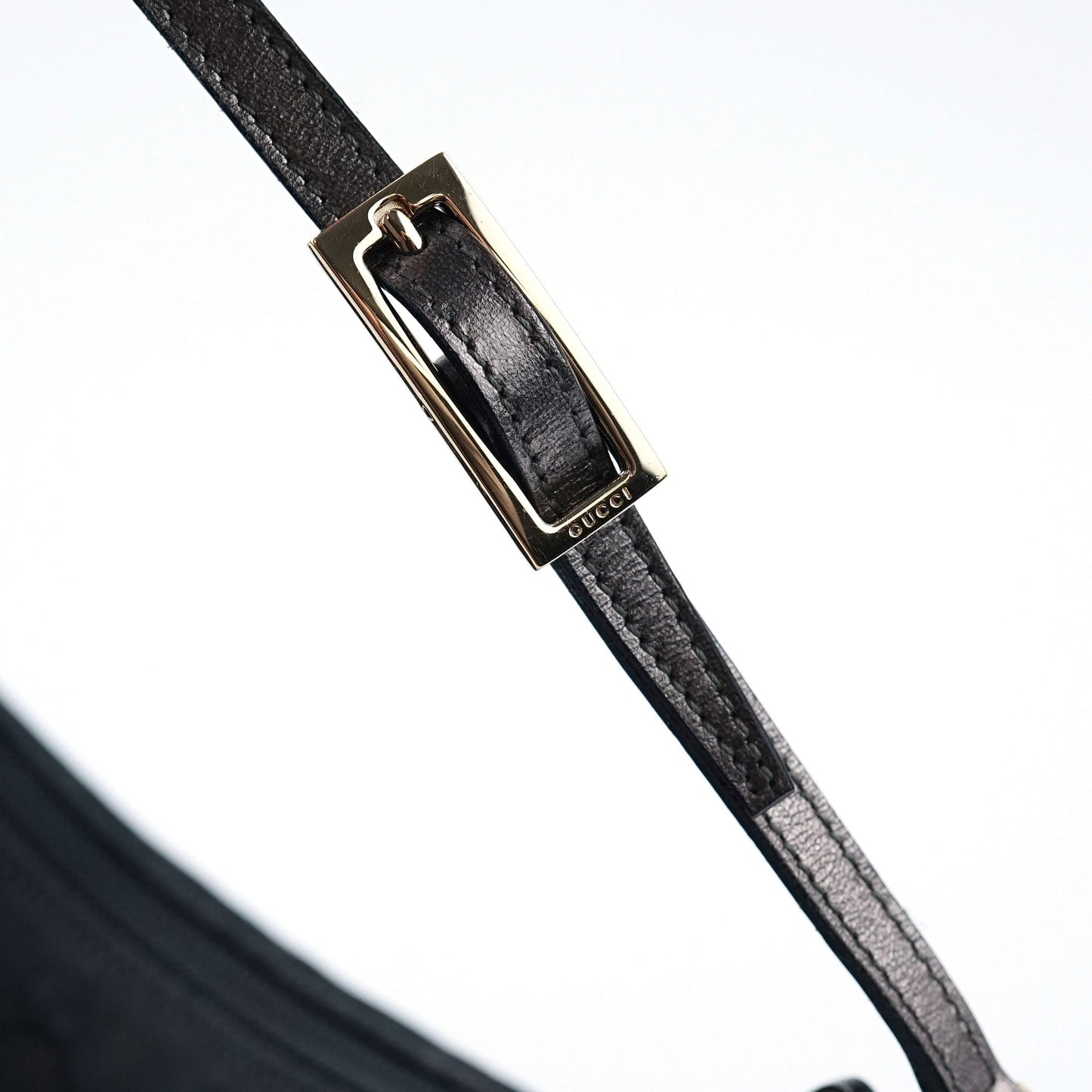 005 0813 Black GG Shoulder Bag