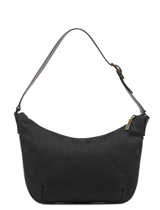 005 0813 Black GG Shoulder Bag
