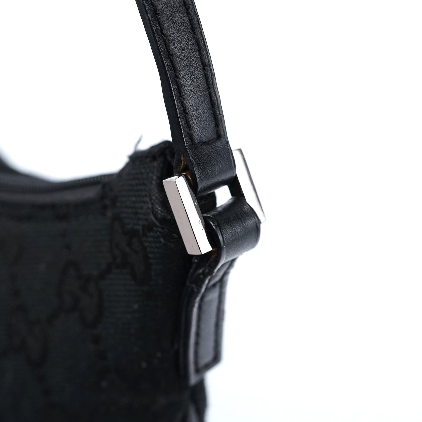 005 0813 Black GG Shoulder Bag
