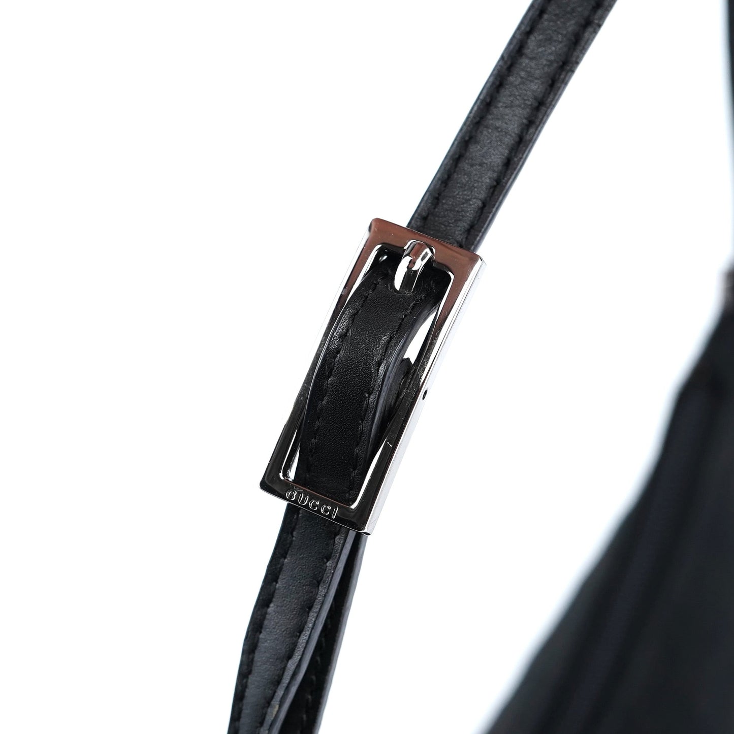 005 0813 Black GG Shoulder Bag