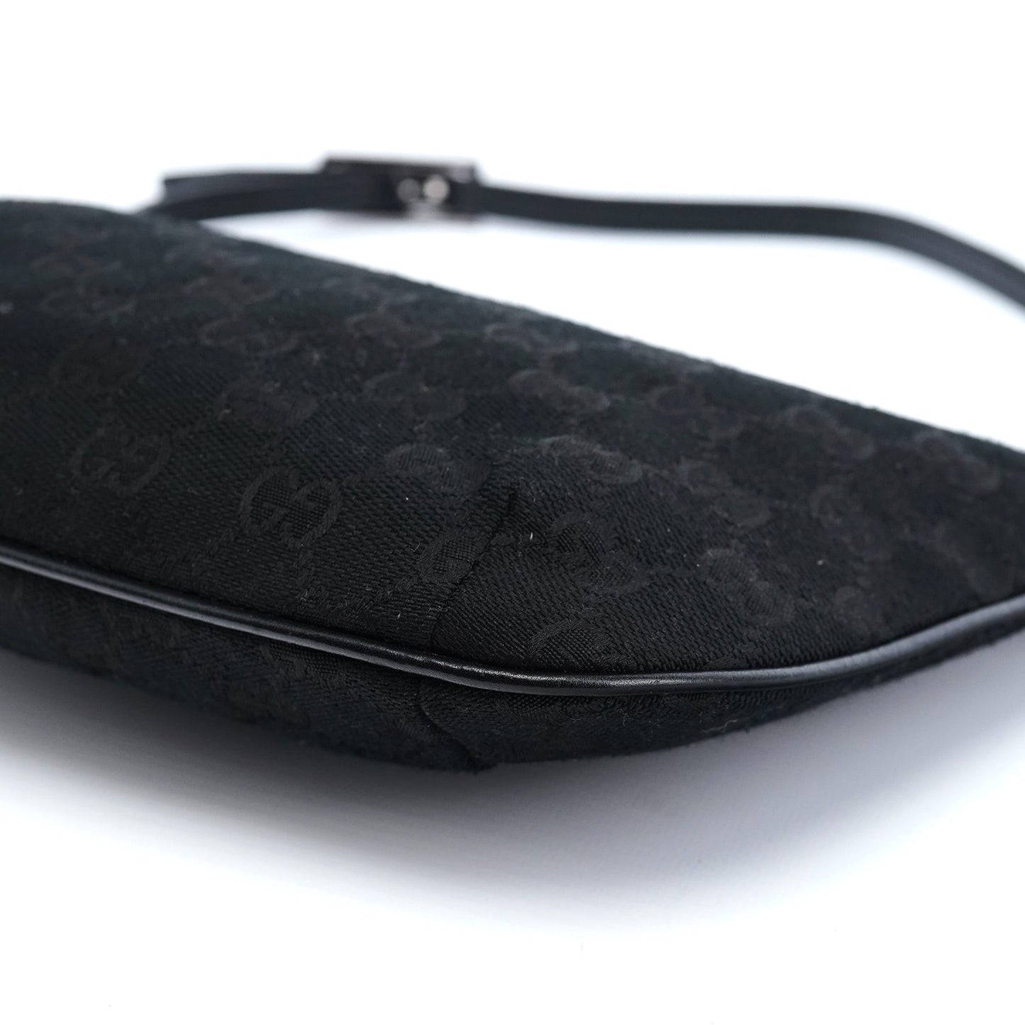 005 0813 Black GG Shoulder Bag