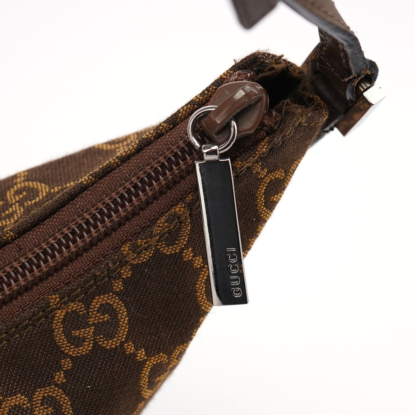 005 0813 Brown GG Shoulder Bag