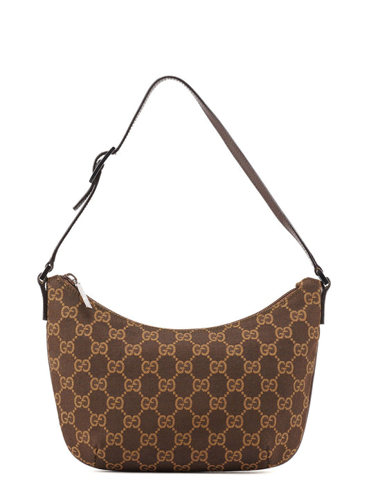 005 0813 Brown GG Shoulder Bag