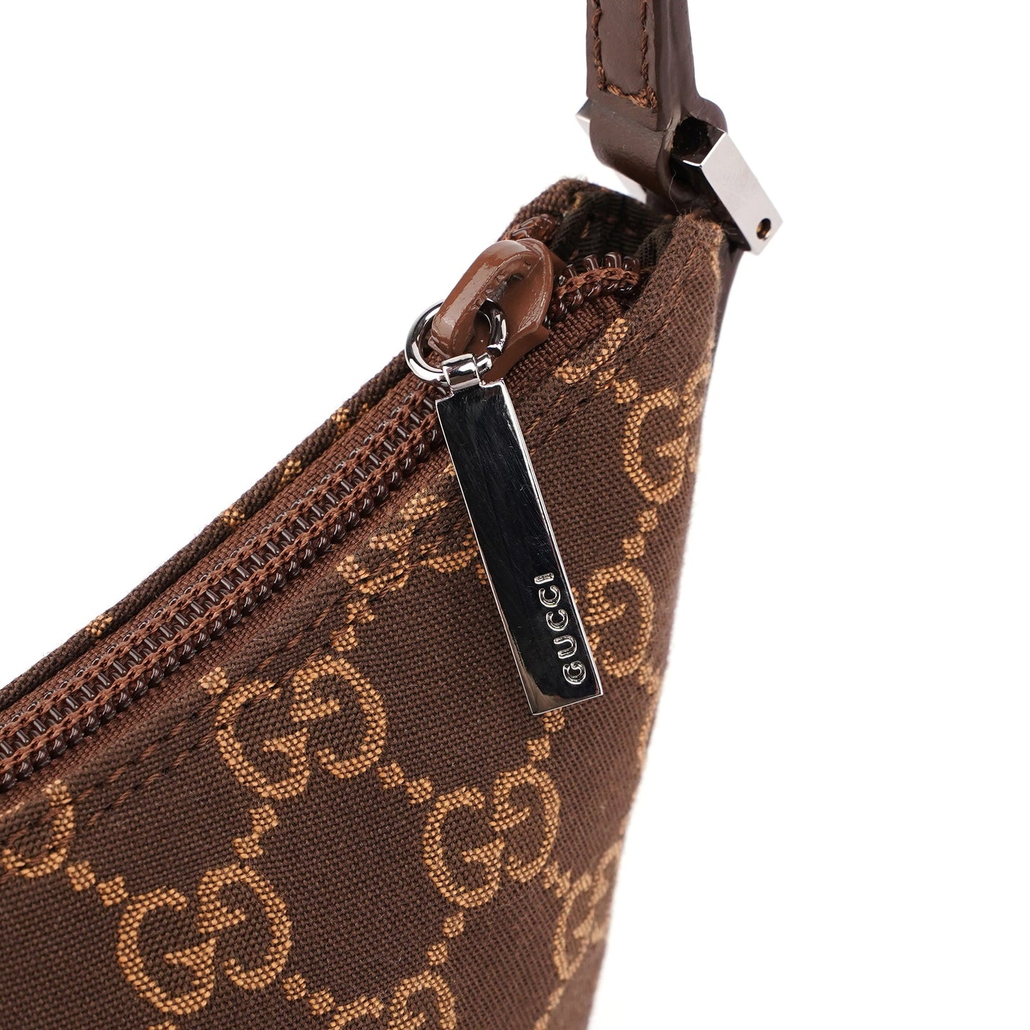005 0813 Brown GG Shoulder Bag