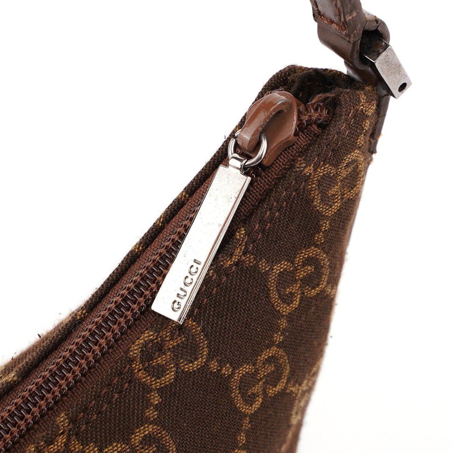 005 0813 Brown GG Shoulder Bag