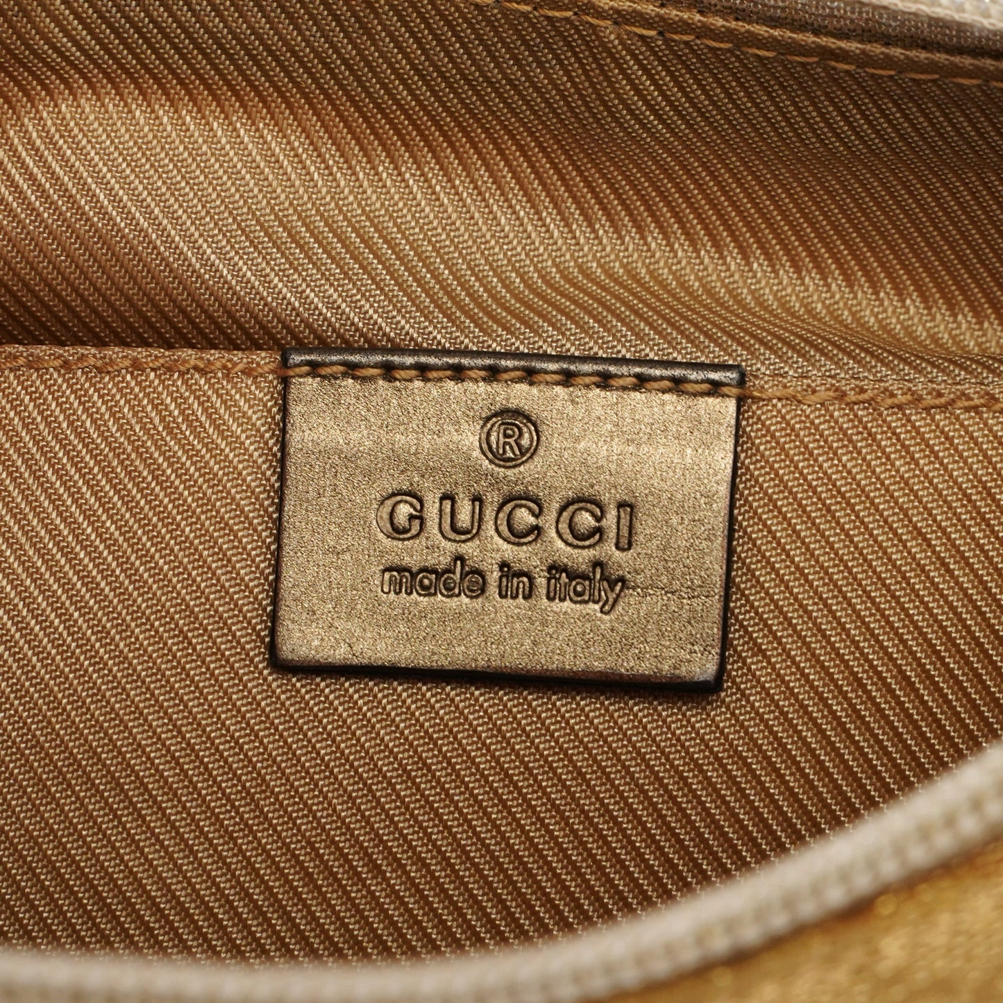 005 0813 Gold GG Shoulder Bag