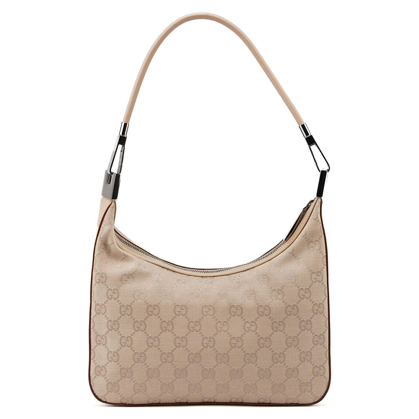 01233 Beige GG Hobo Shoulder Bag