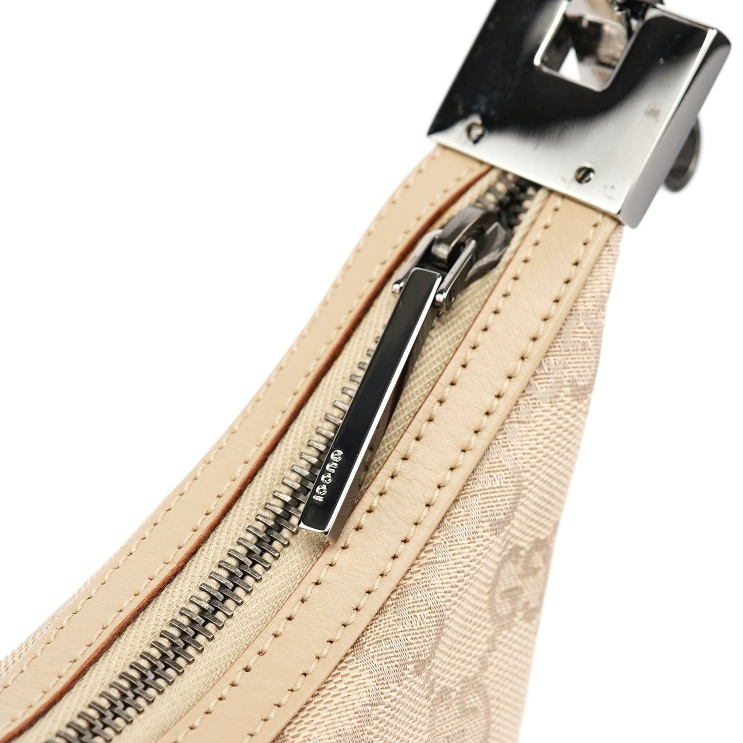 01233 Beige GG Hobo Shoulder Bag