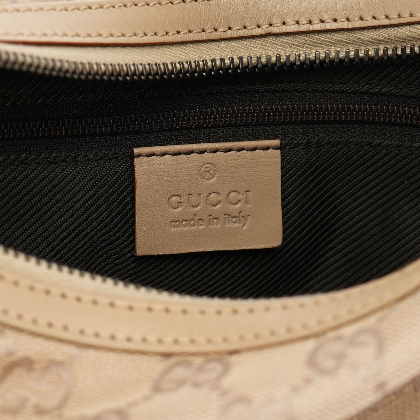 01233 Beige GG Hobo Shoulder Bag