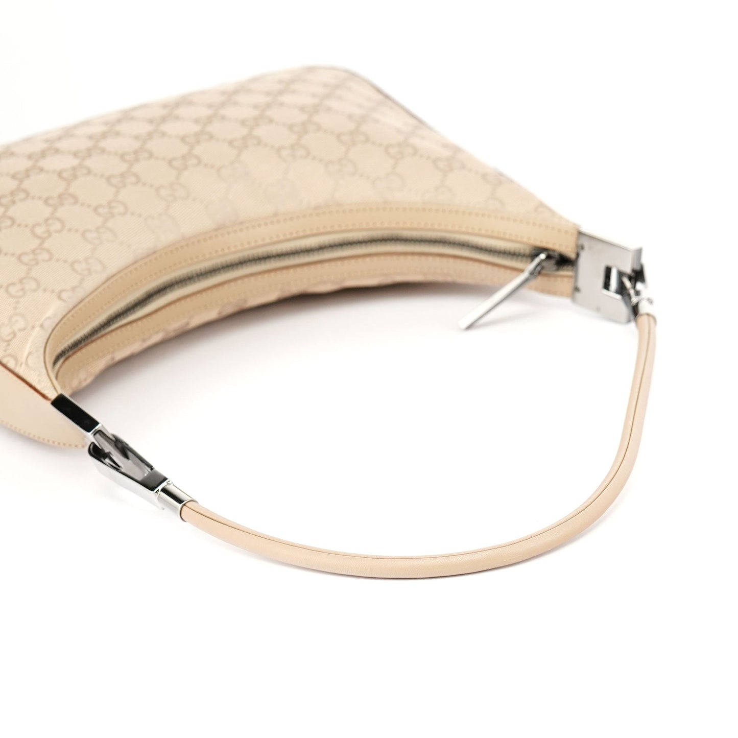 01233 Beige GG Hobo Shoulder Bag