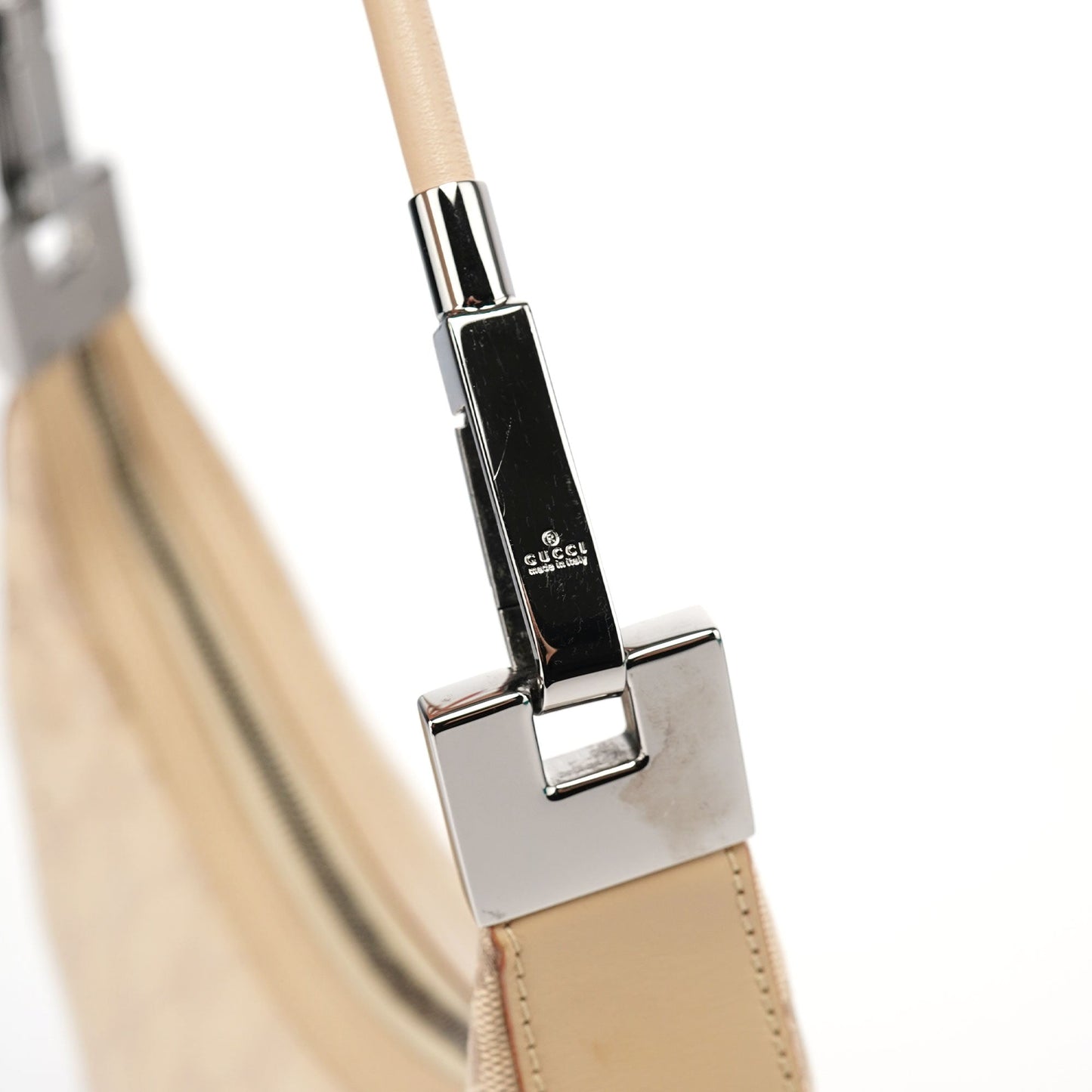 01233 Beige GG Hobo Shoulder Bag