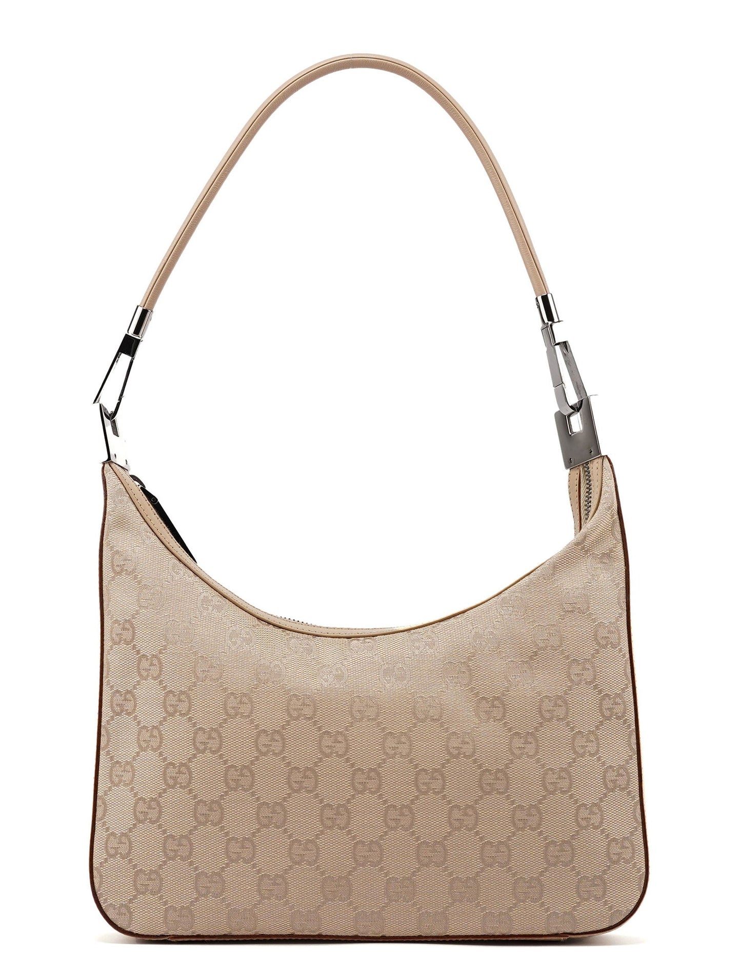 01233 Beige GG Hobo Shoulder Bag