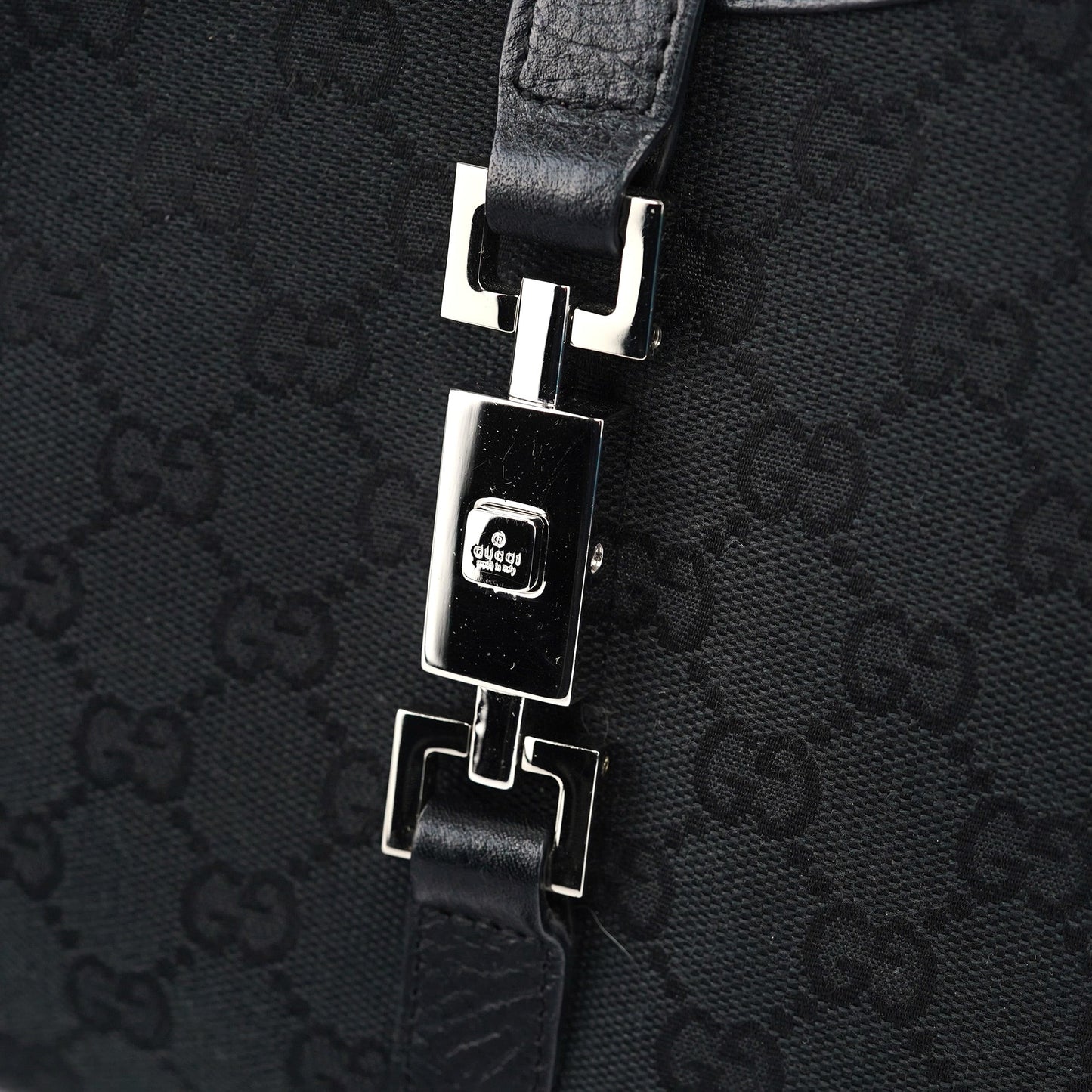 01719 Black GG Jackie Shoulder Bag