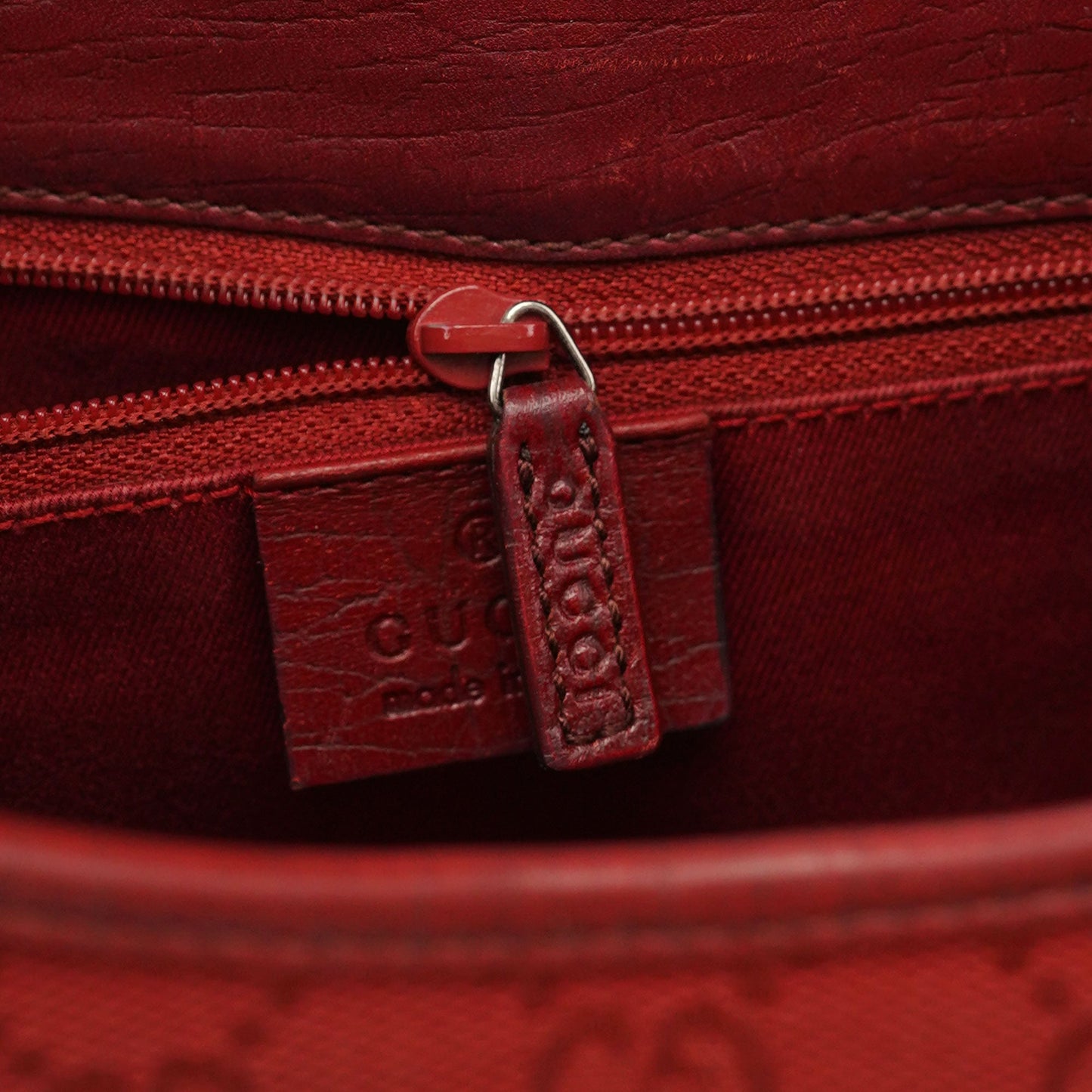 01719 Red GG Jackie Shoulder Bag