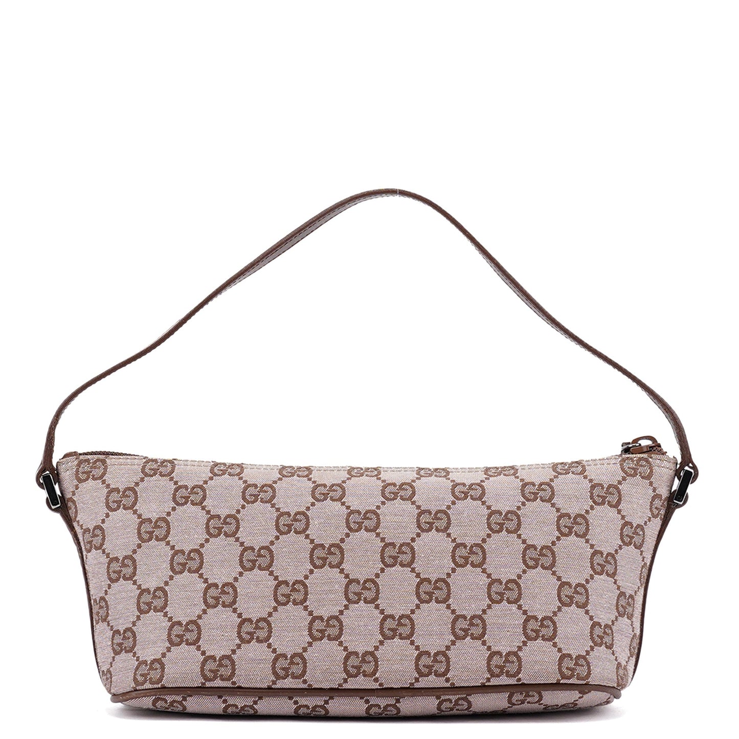 01798 Beige Brown GG Boat Pochette