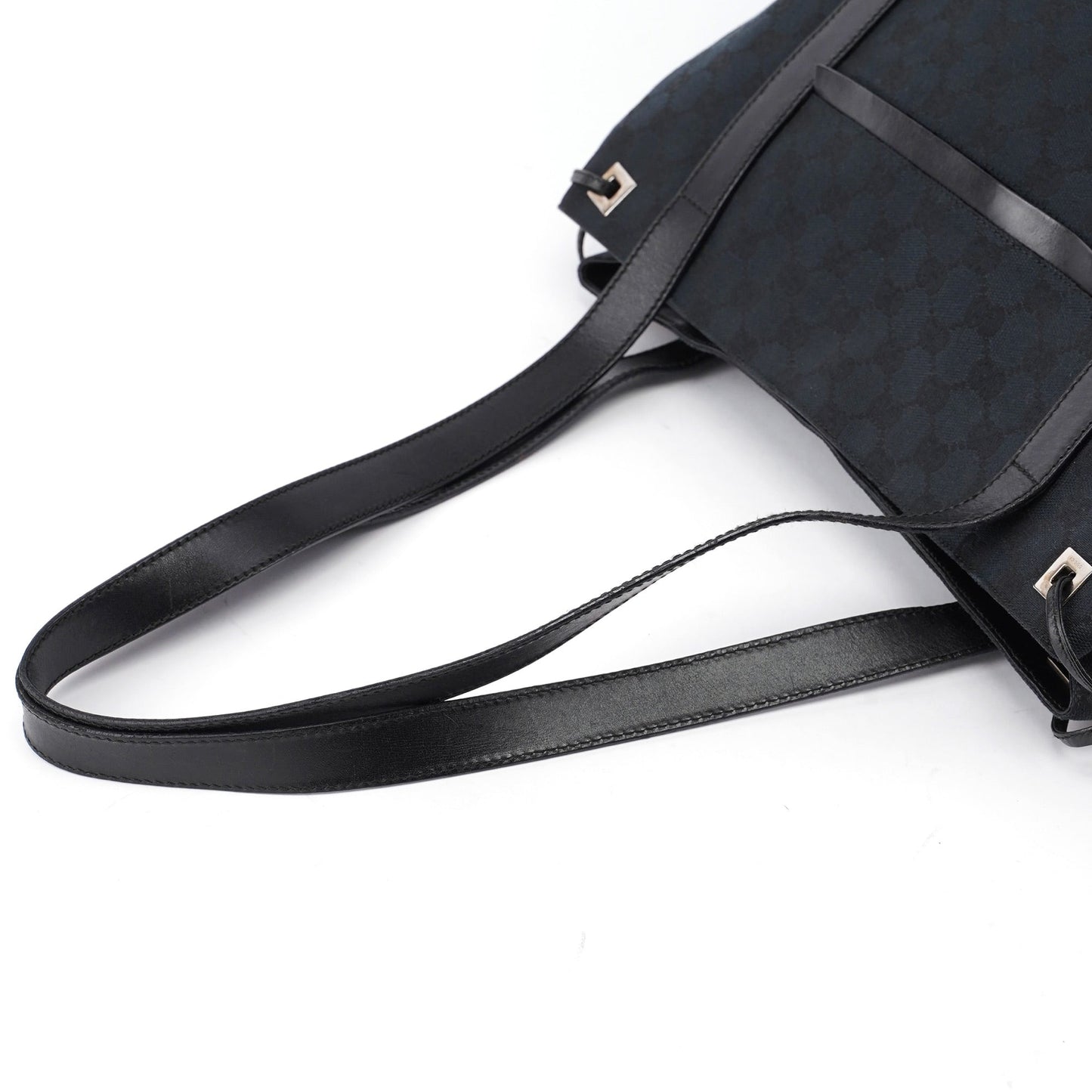 019 0498 Black GG Drawstring Tote Bag