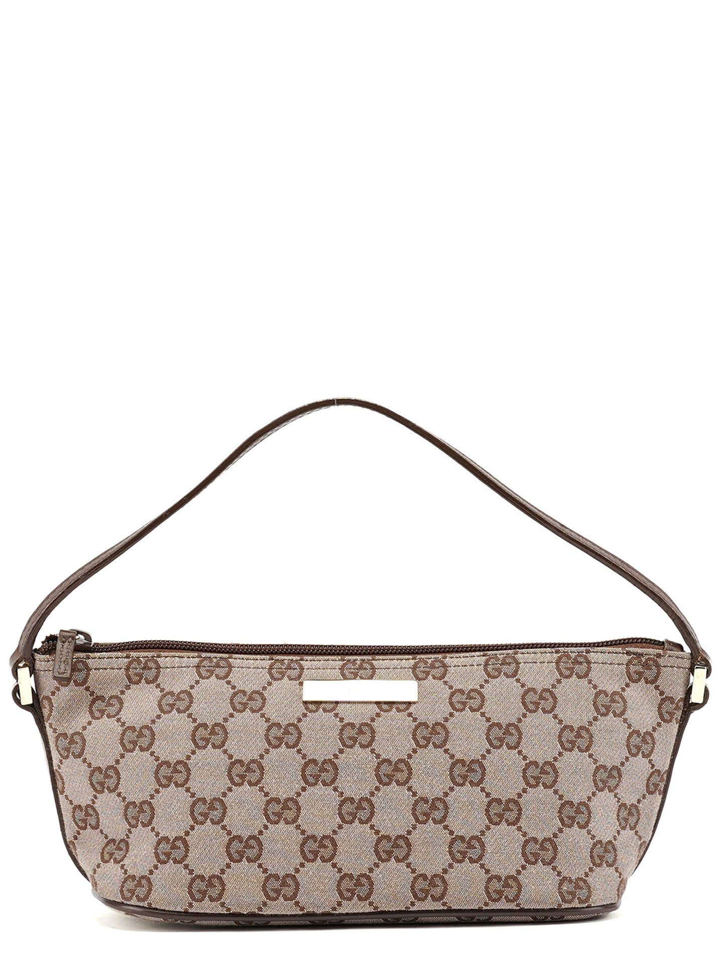 039 1103 Beige Brown GG Boat Pochette