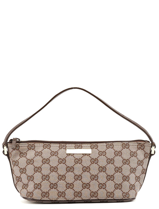 039 1103 Beige Brown GG Boat Pochette