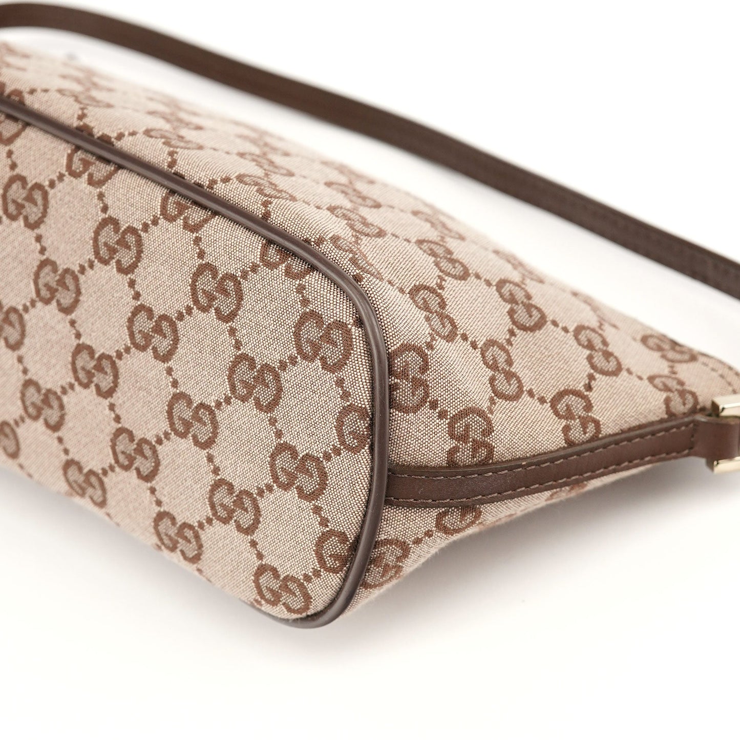 039 1103 Beige Brown GG Boat Pochette