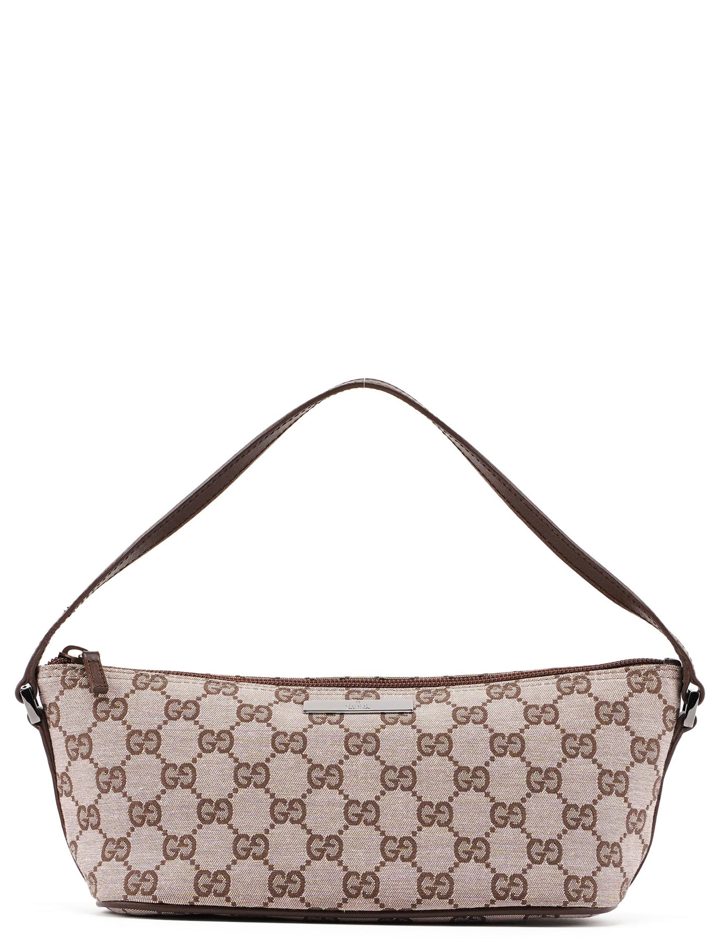039 1103 Beige Brown GG Boat Pochette