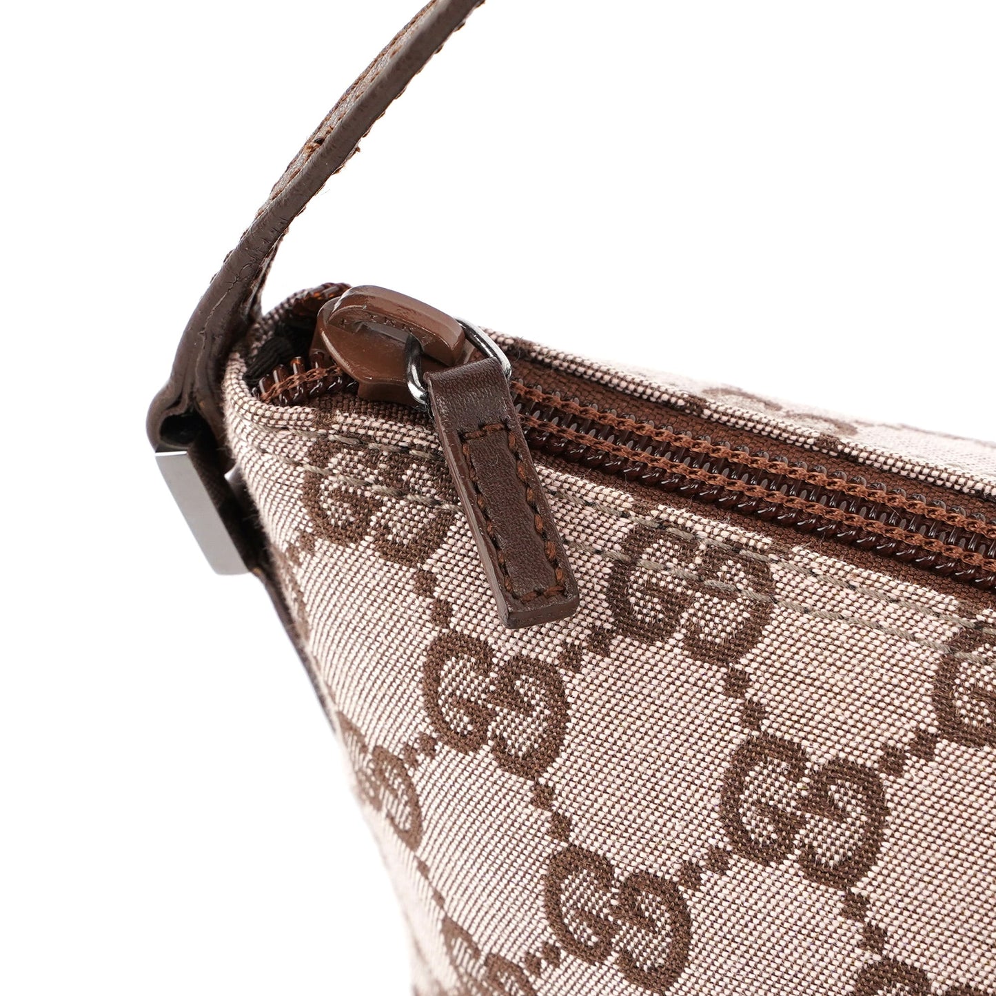 039 1103 Beige Brown GG Boat Pochette