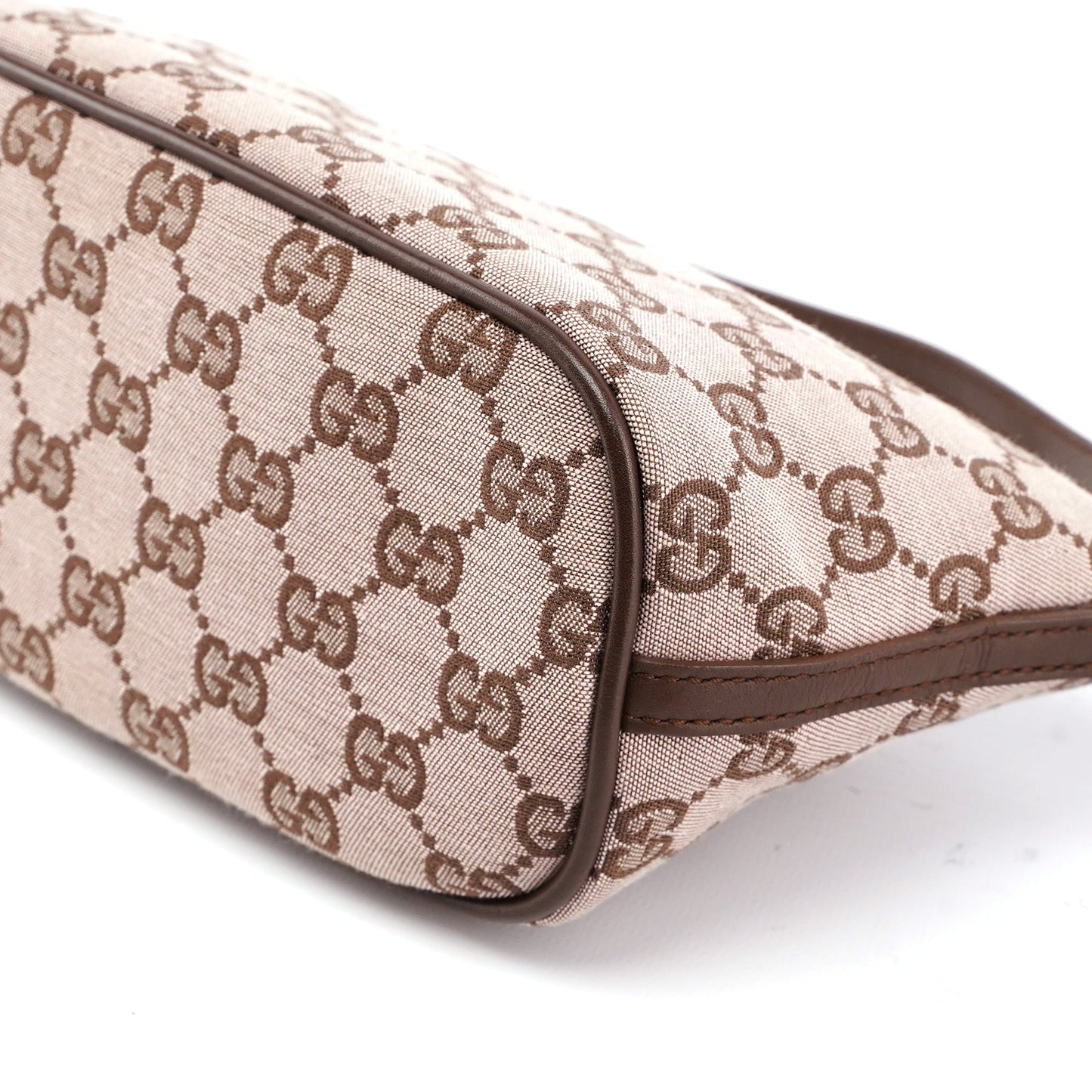 039 1103 Beige Brown GG Boat Pochette