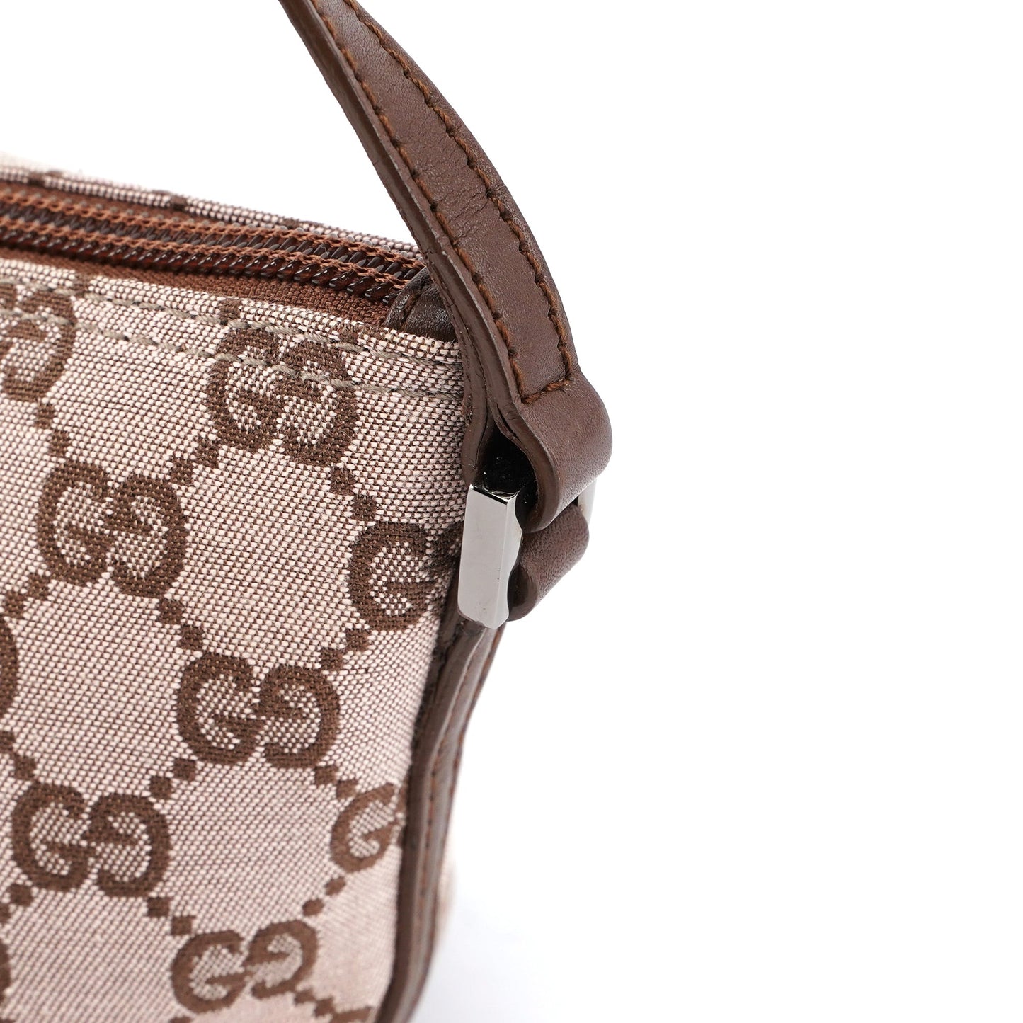 039 1103 Beige Brown GG Boat Pochette