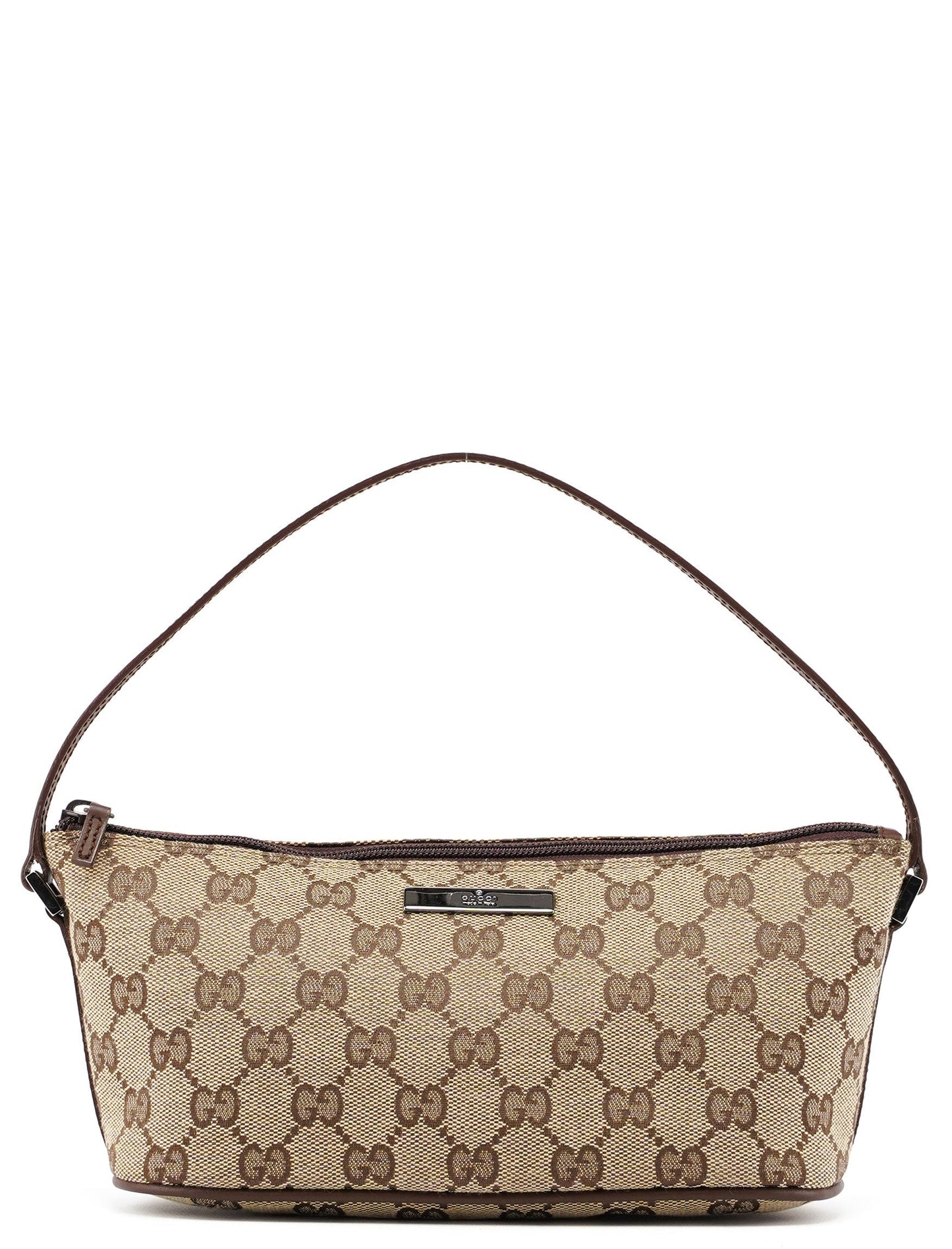 039 1103 Beige Brown GG Boat Pochette