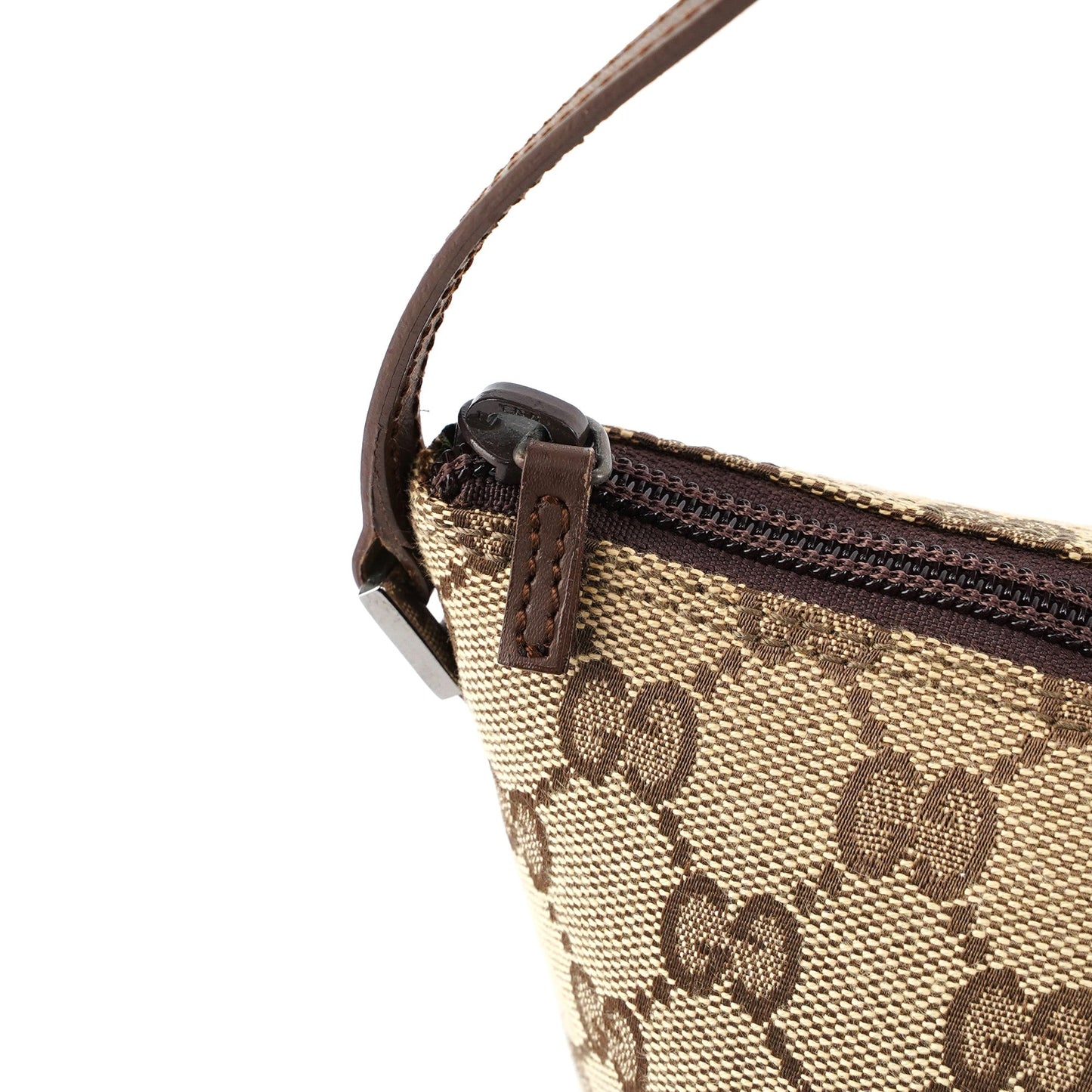 039 1103 Beige Brown GG Boat Pochette