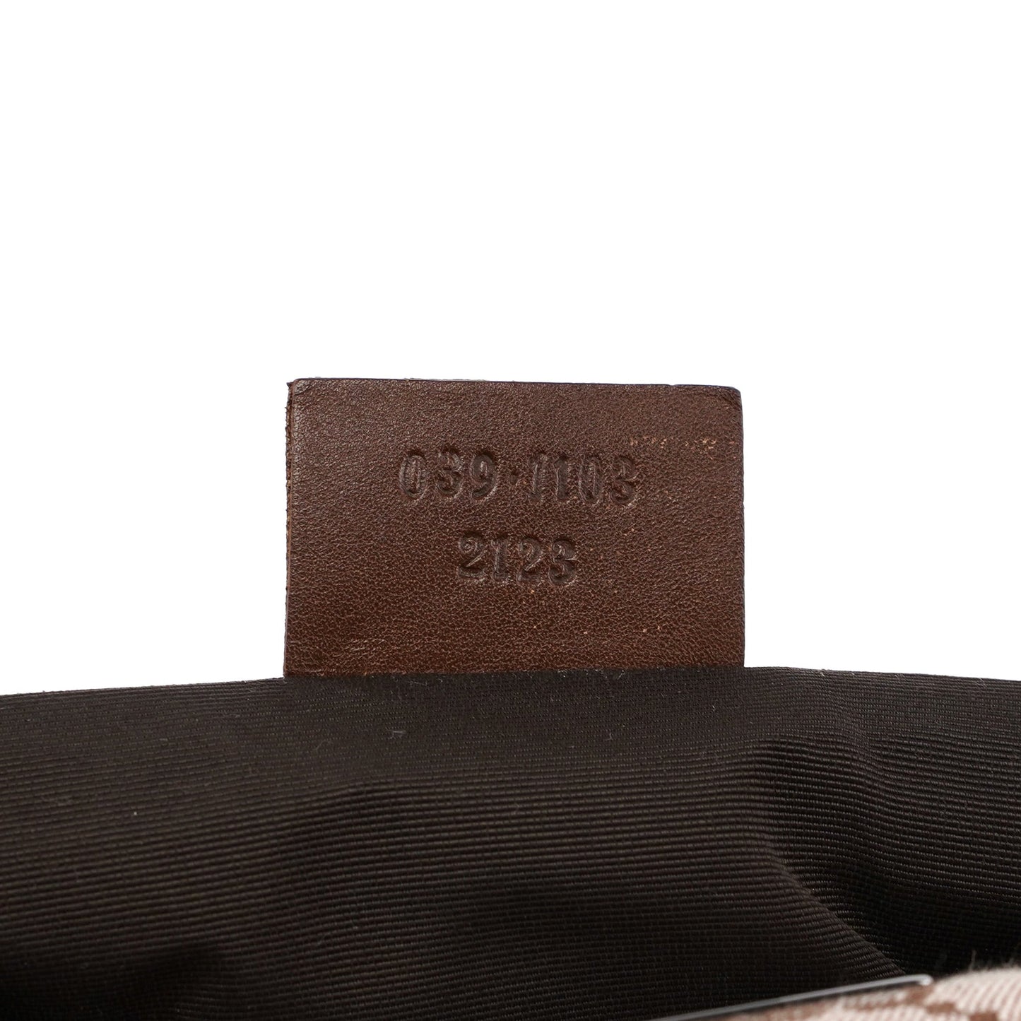 039 1103 Beige Brown GG Boat Pochette