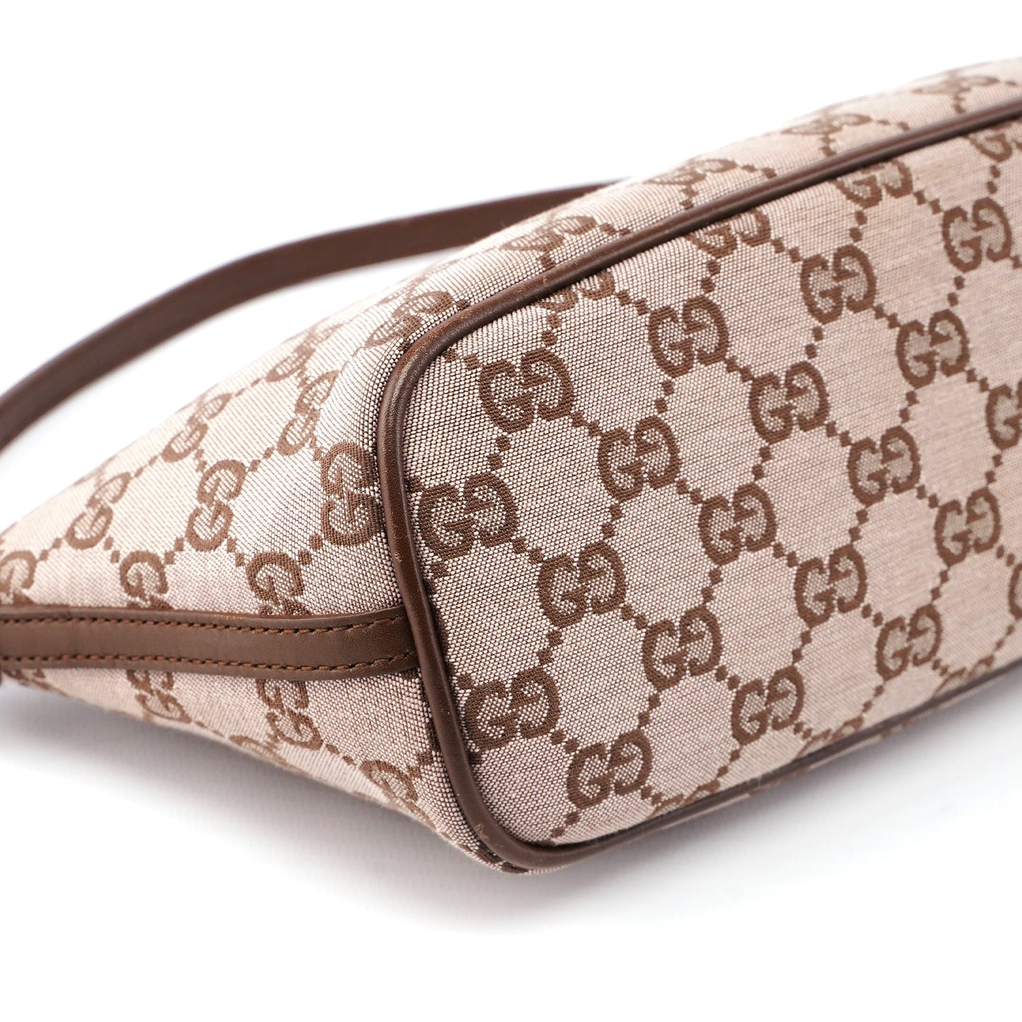 039 1103 Beige Brown GG Boat Pochette