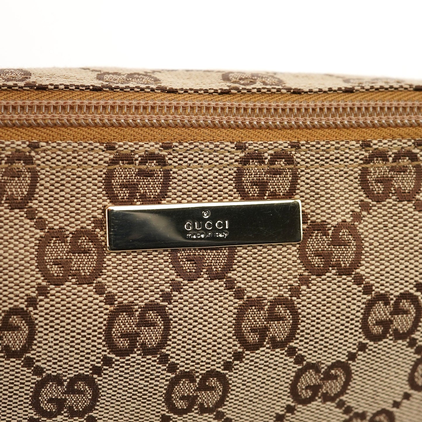 039 1103 Beige GG Boat Pochette