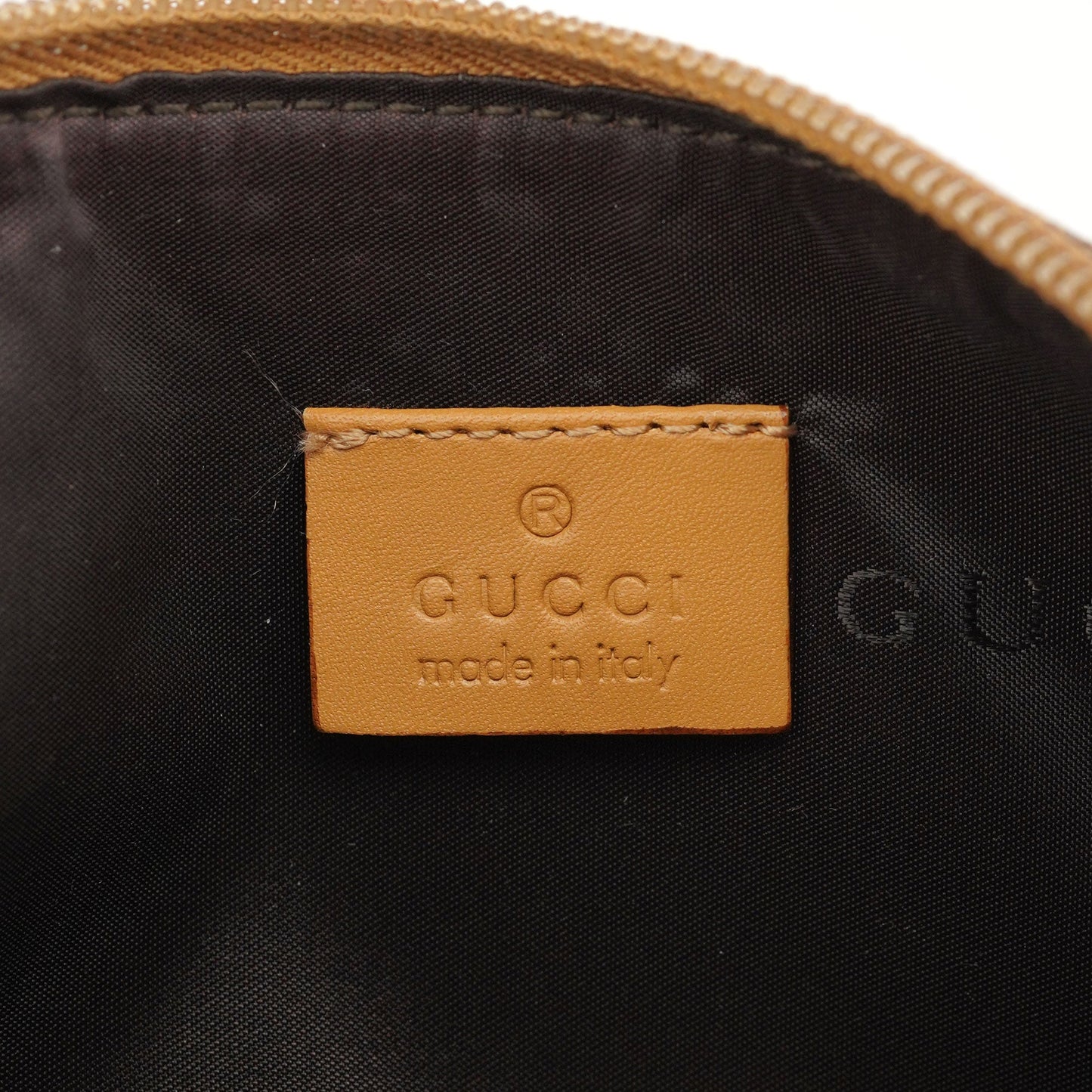 039 1103 Beige GG Boat Pochette