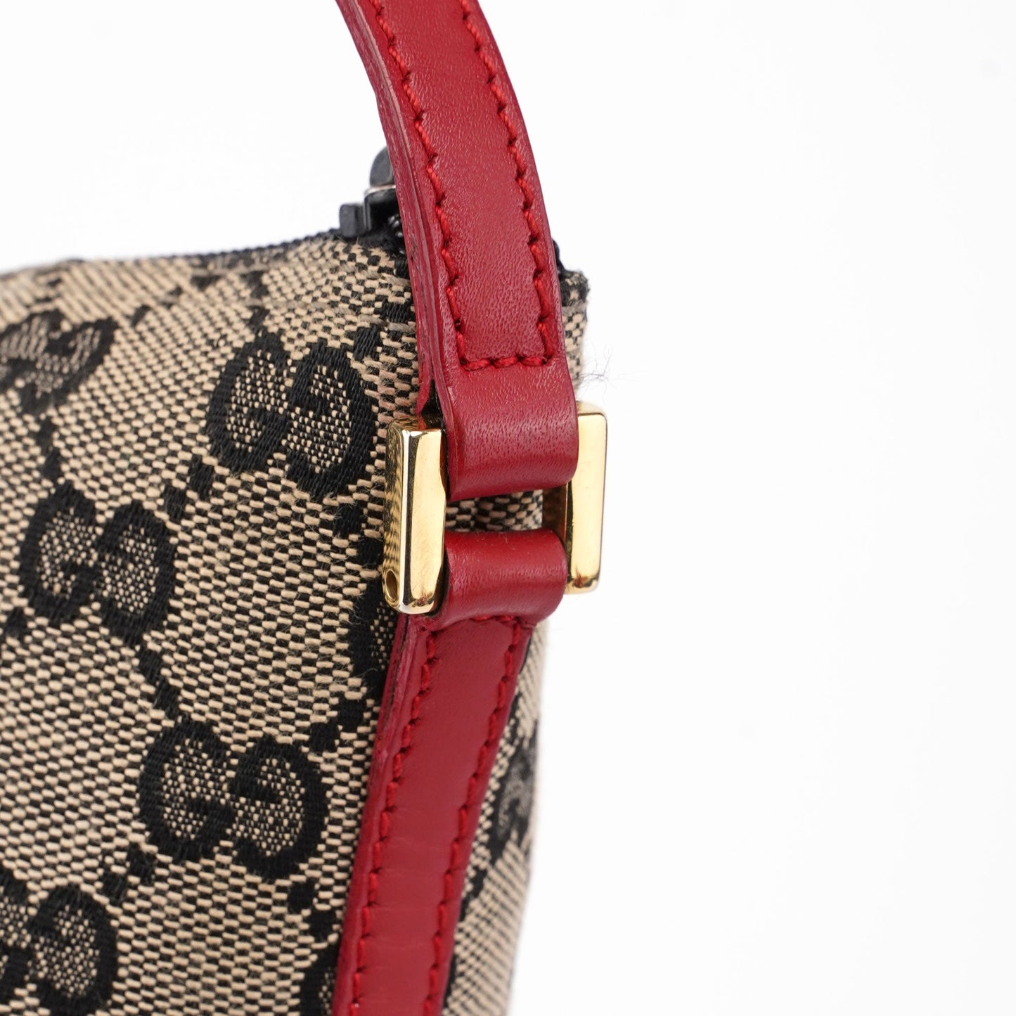 039 1103 Beige Red GG Boat Pochette