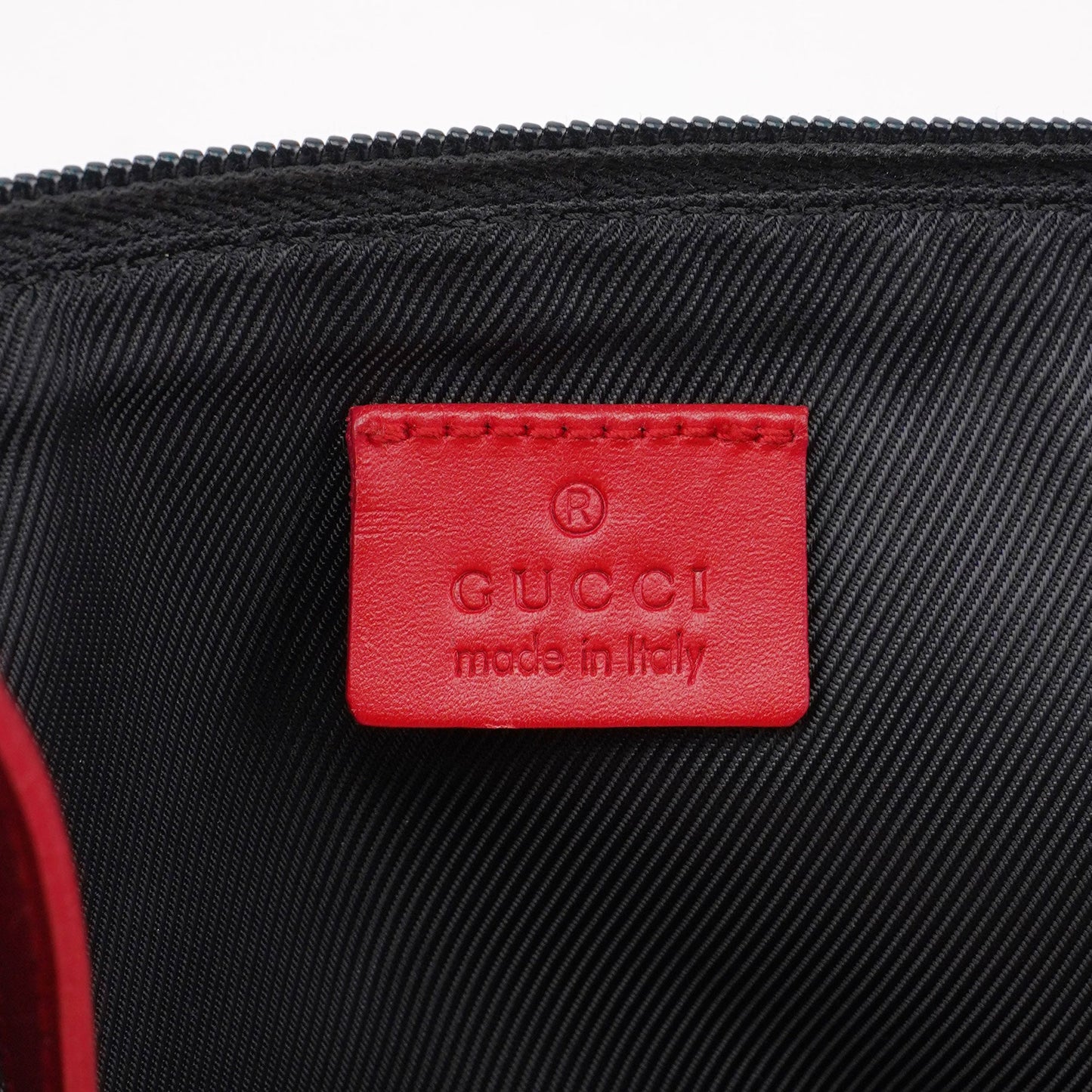 039 1103 Beige Red GG Boat Pochette